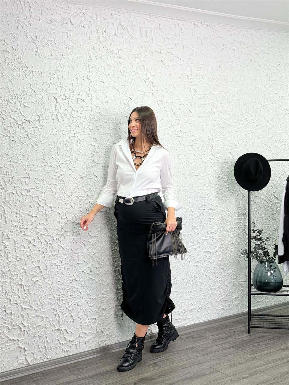 BONİE BEYAZ BOYFRİEND GÖMLEK