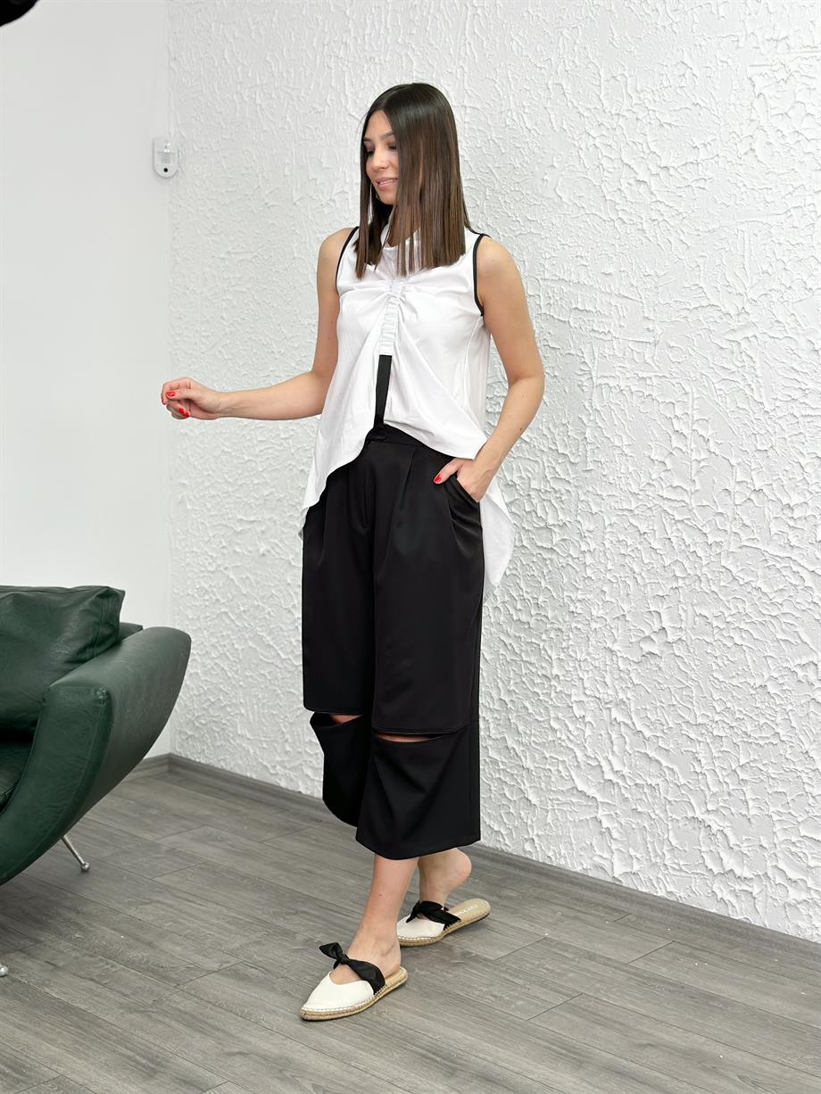 BORGO SİYAH TASARIM PANTOLON