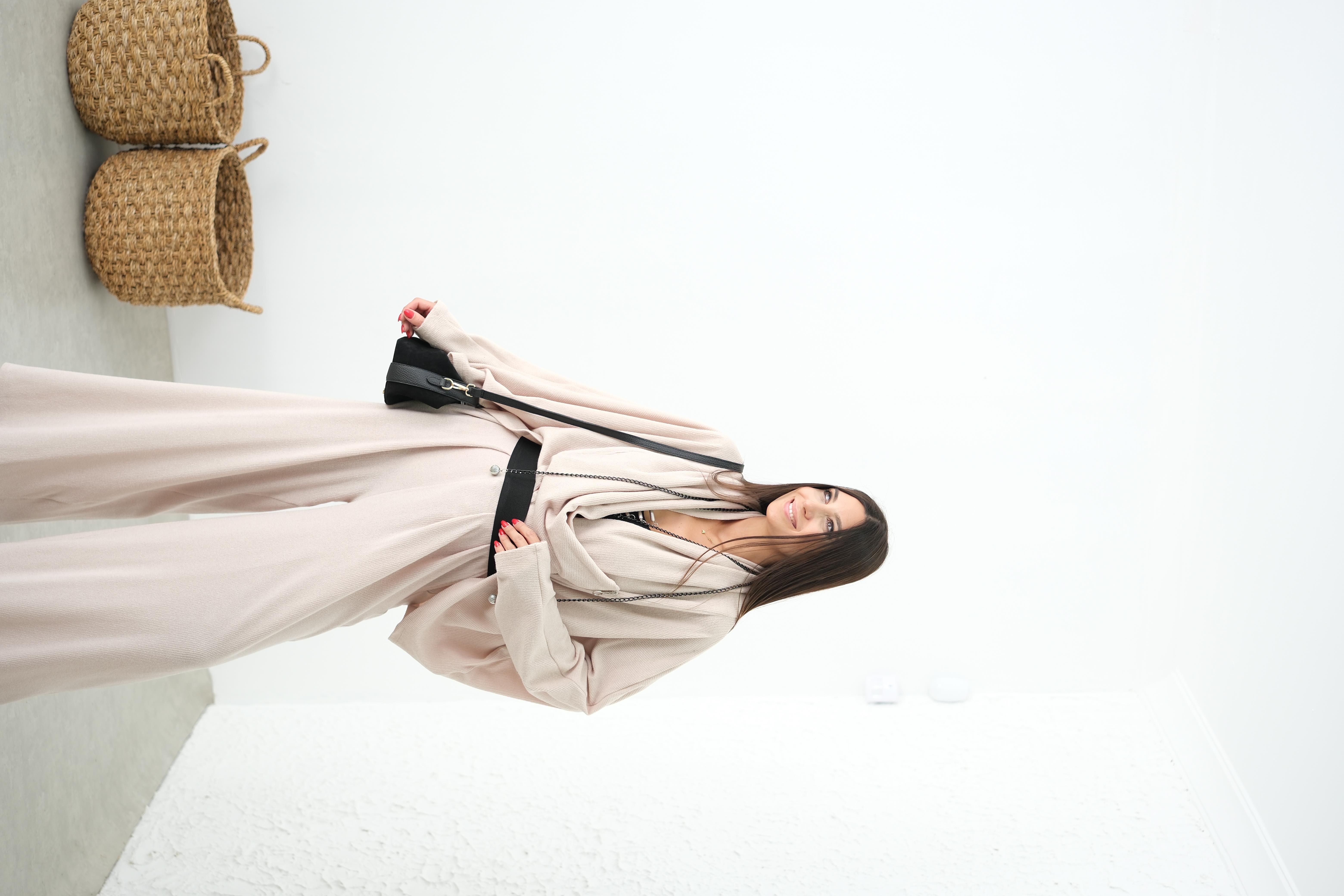 BRAVA BEJ TRİKO PANTOLON