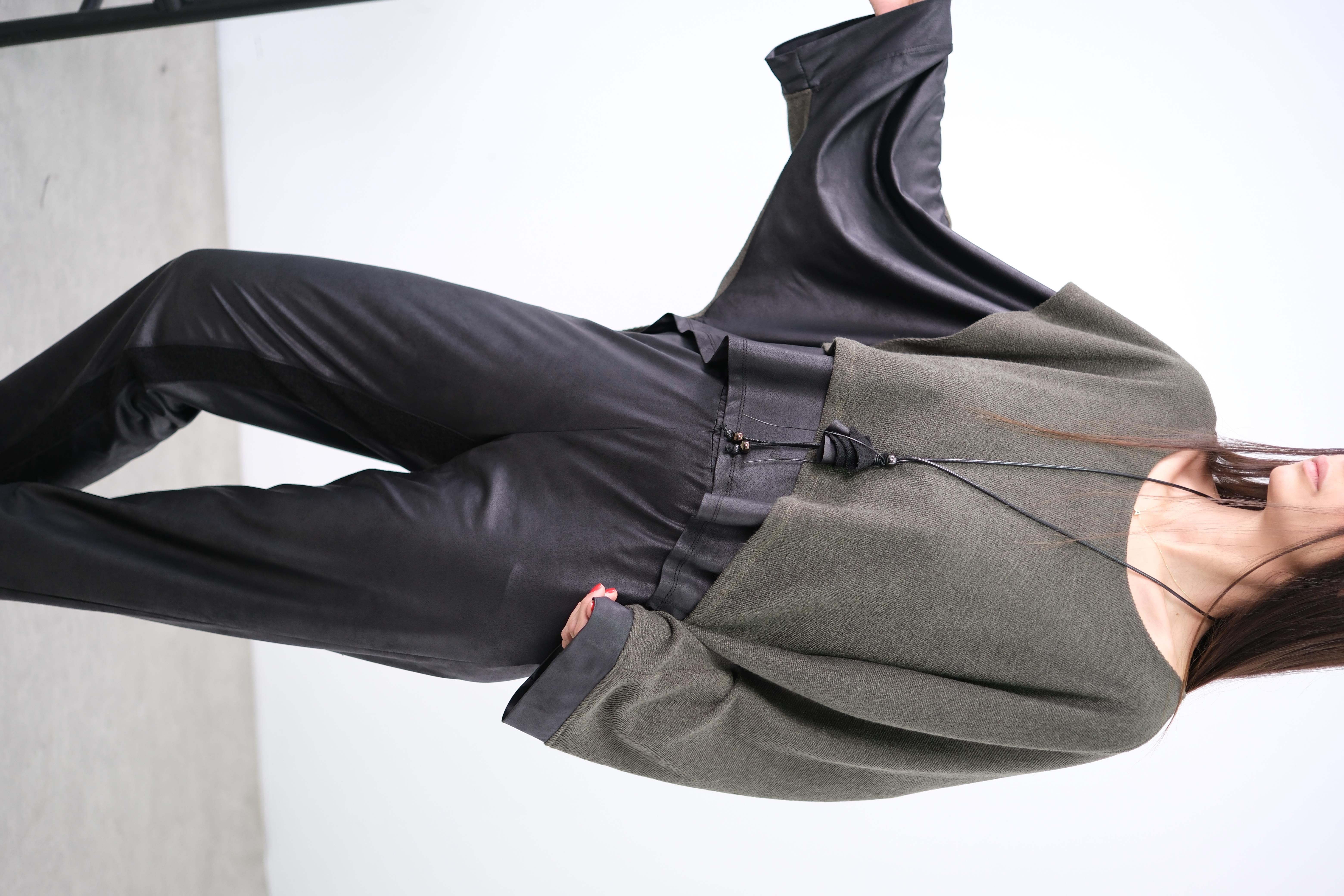 BRAVA KOLYELİ YEŞİL BLUZ