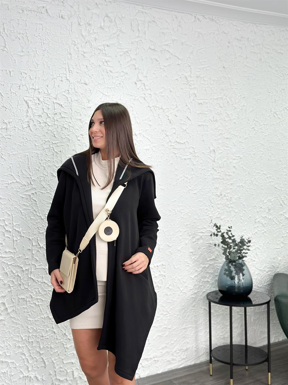 CASTELLA SİYAH TASARIM CEKET