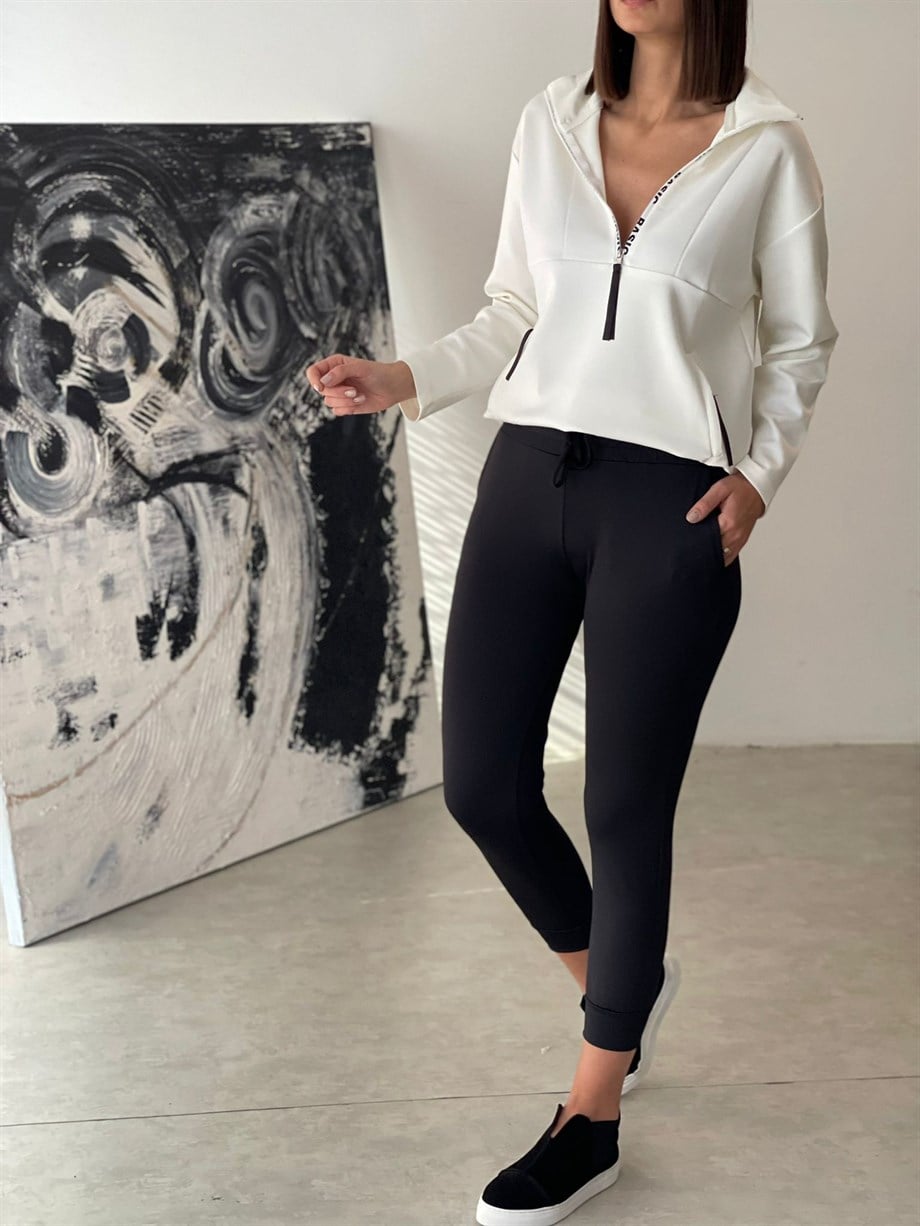 CERANE SİYAH RAHAT PANTOLON