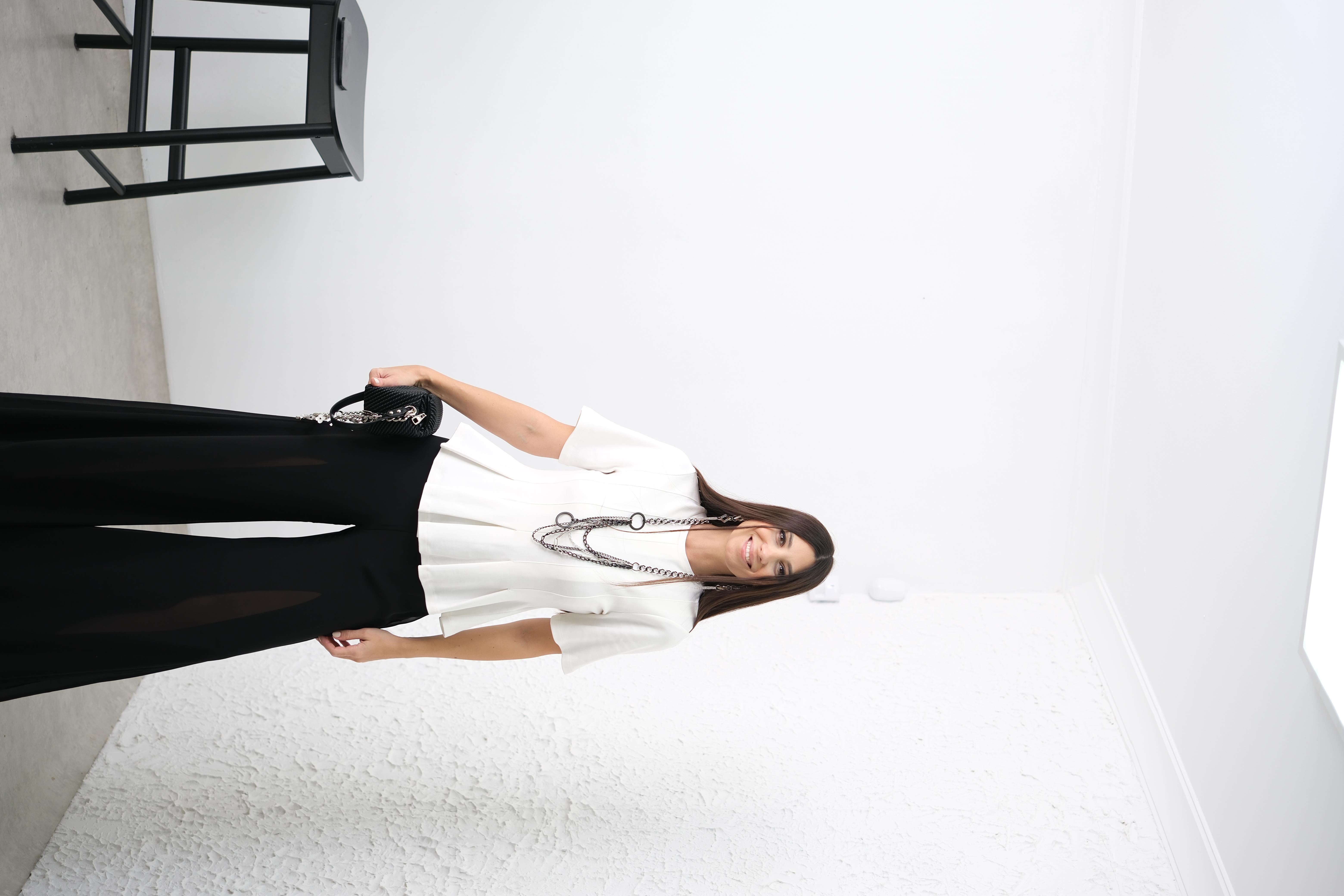 EKVA PENS DETAYLU EKRU BLUZ