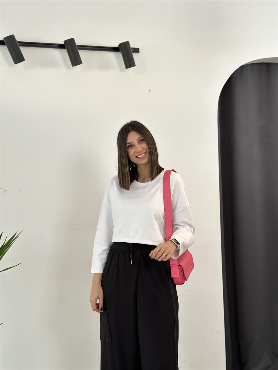 GRASSE BEYAZ TASARIM BLUZ