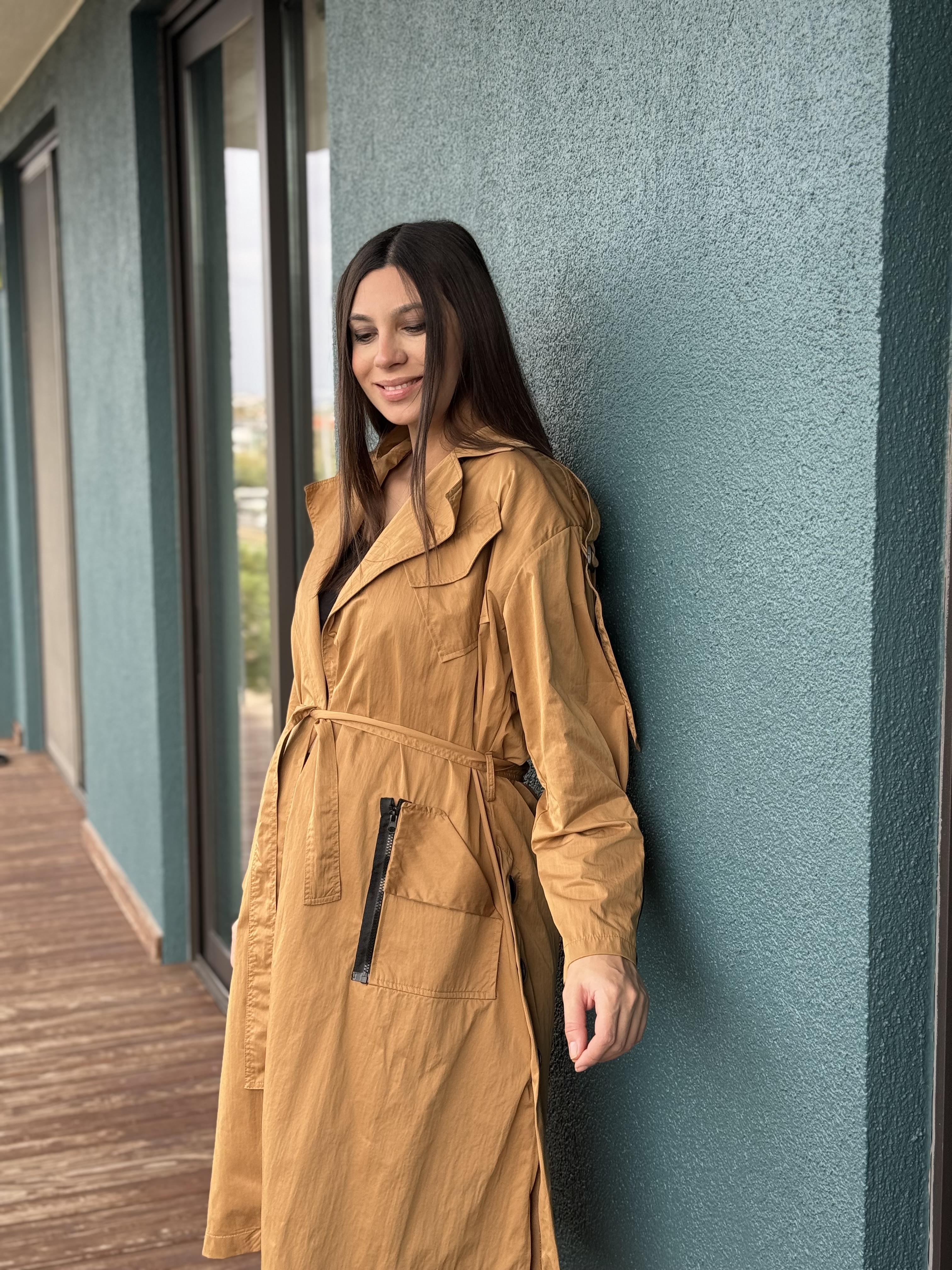 JADE CAMEL TASARIM TRENÇKOT