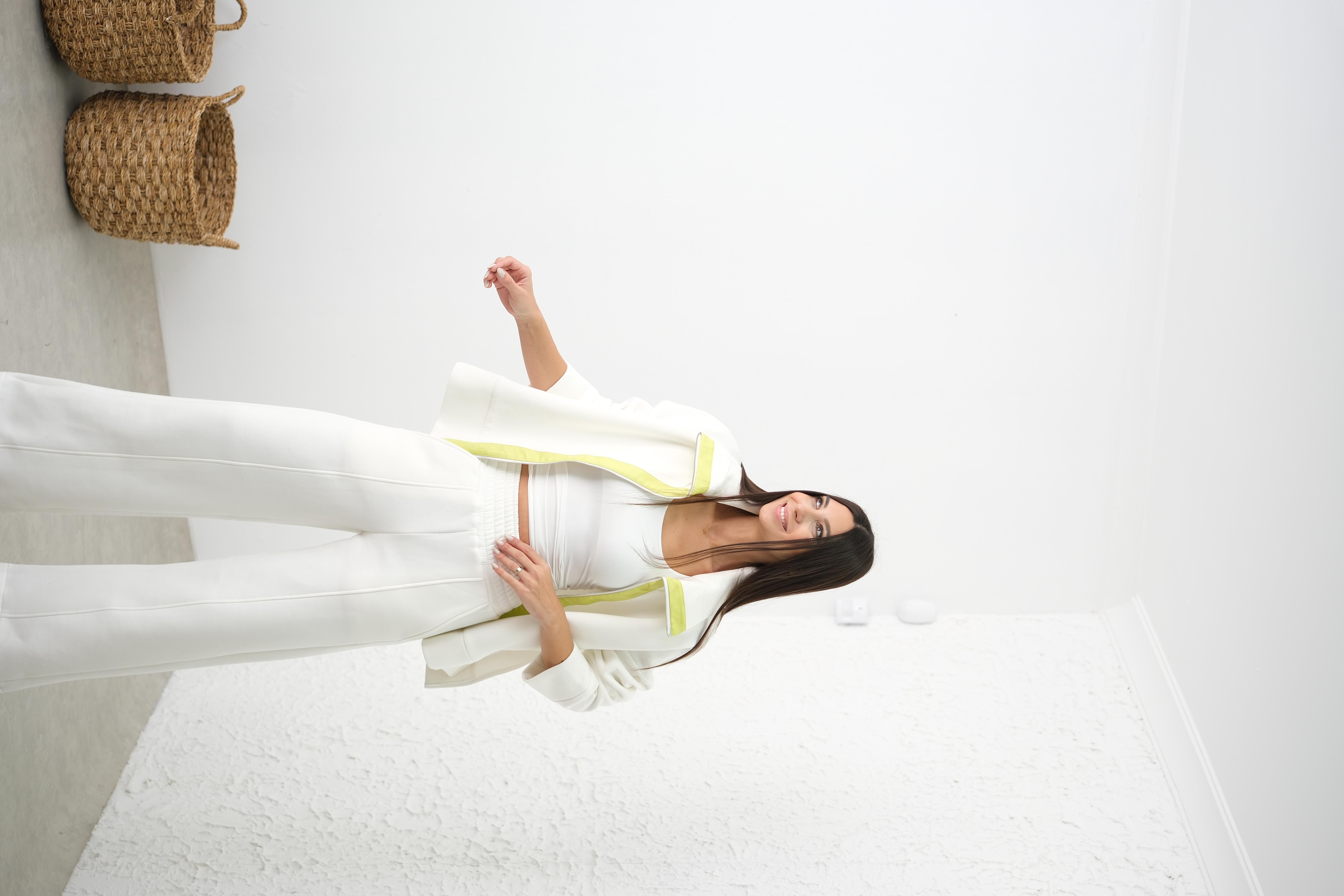 JESTA NEON DETAYLI BEYAZ TAKIM