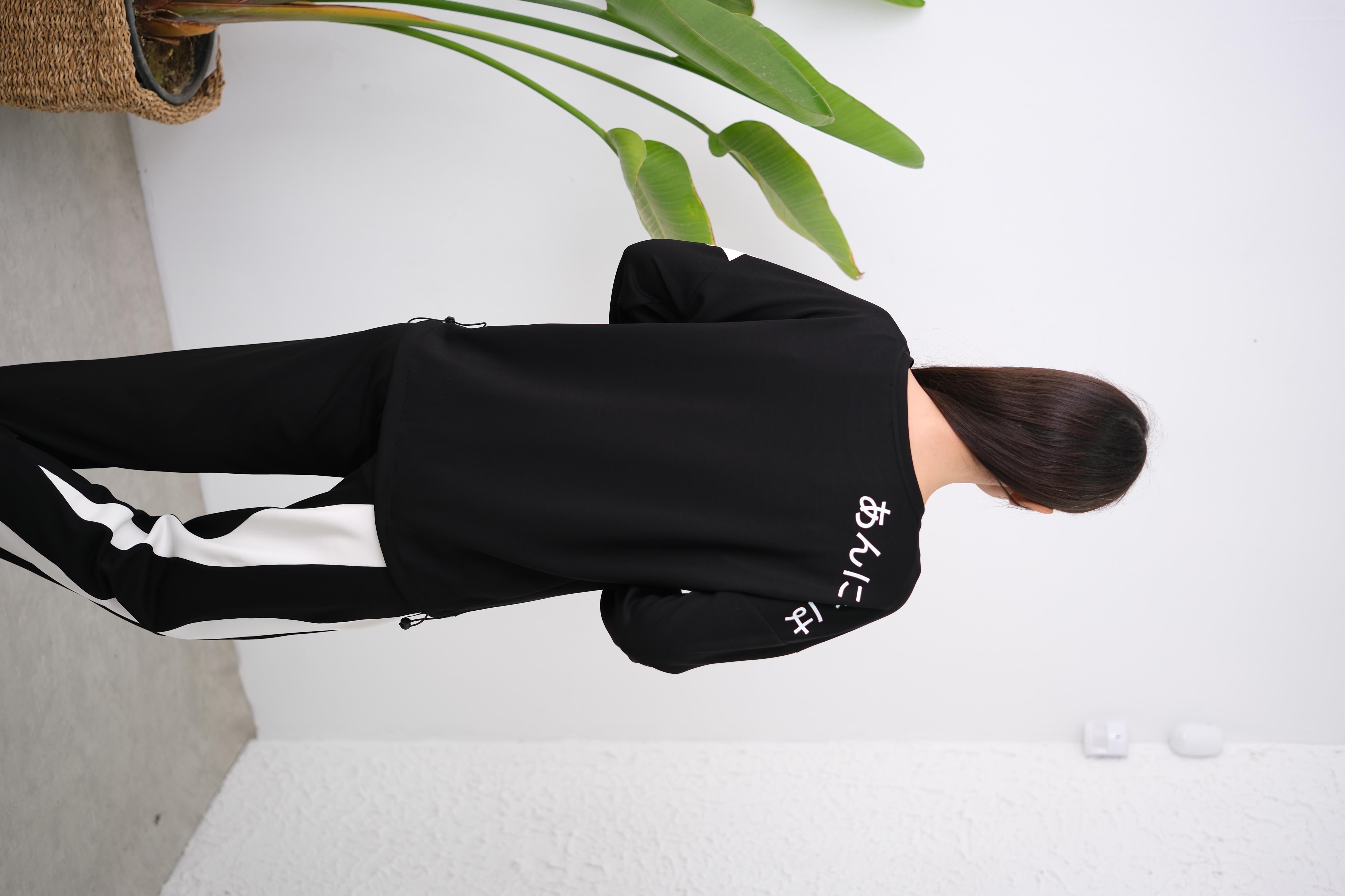 OLTA SİYAH TASARIM SWEATSHIRT