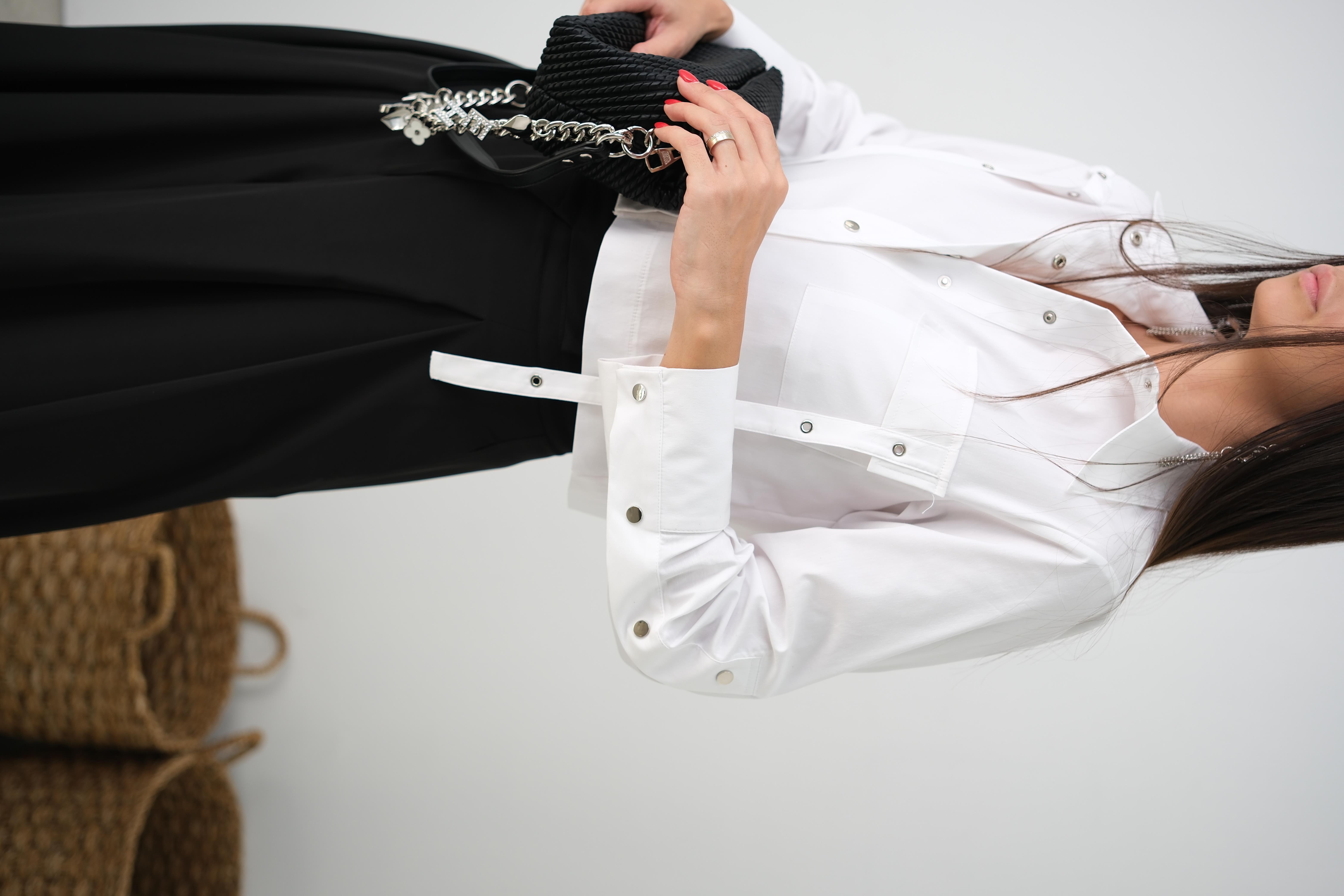 OSLO ÇITÇIT DETAYLI BEYAZ GÖMLEK