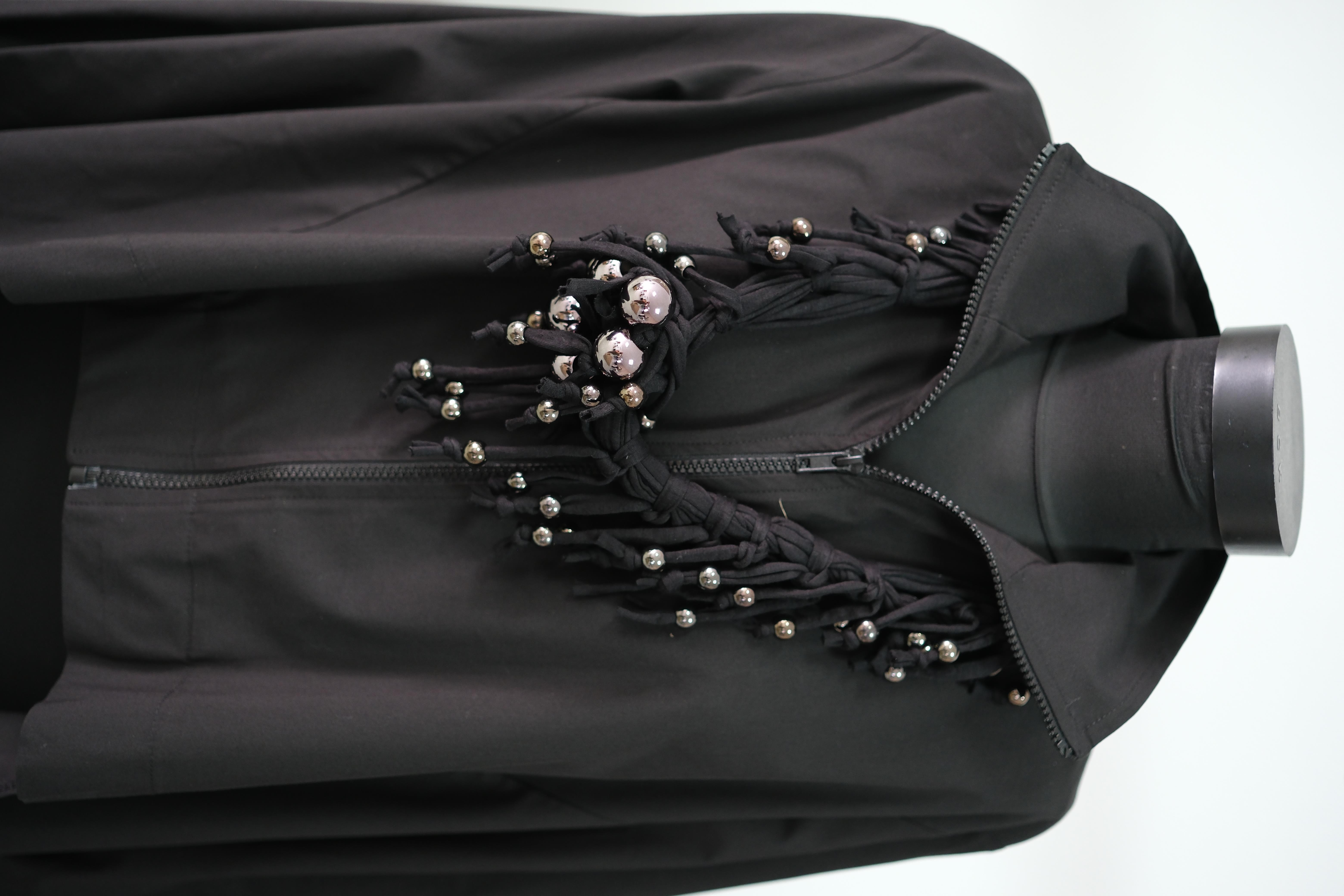 PAM BONCUKLU SİYAH KOLYE