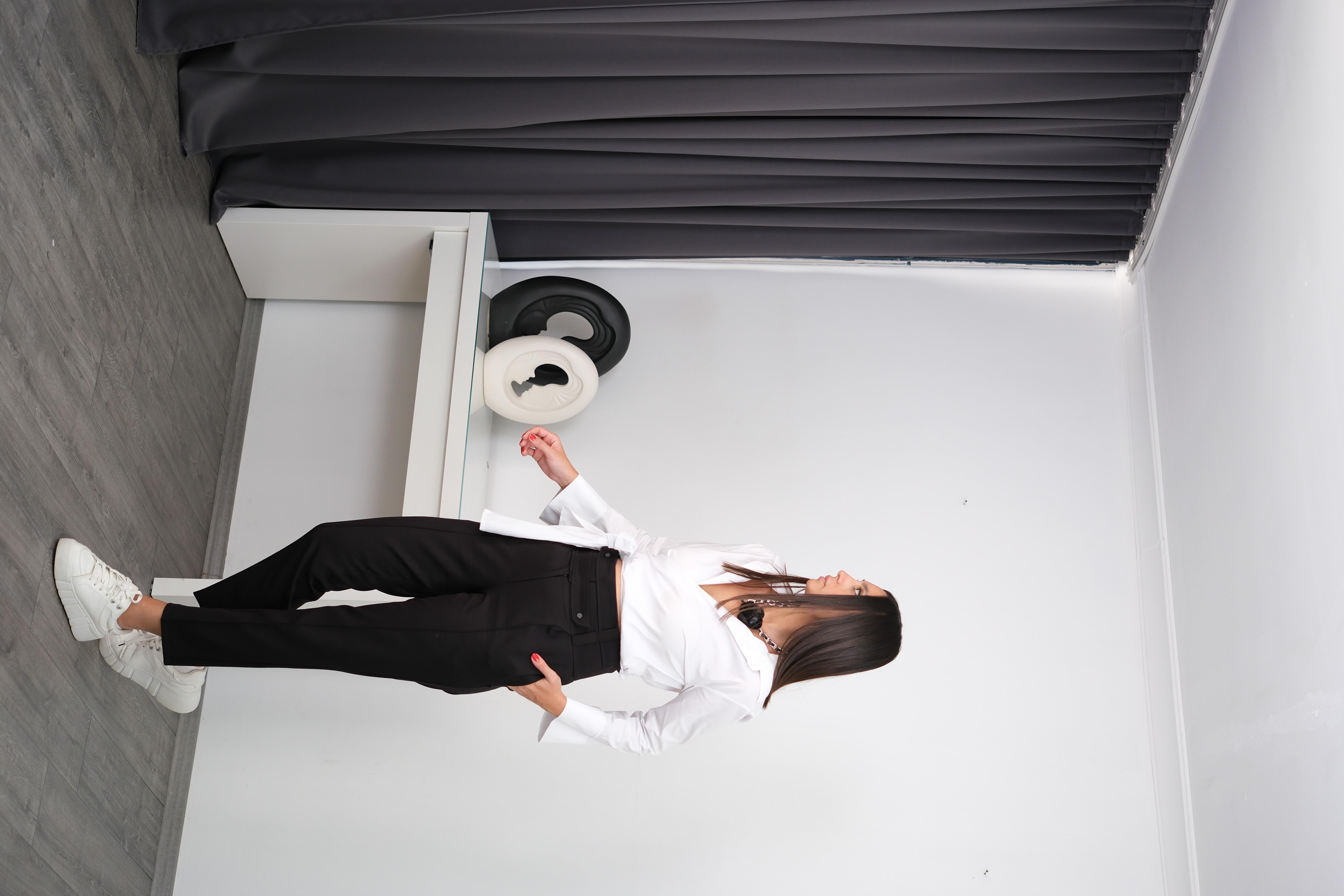PHEME SİYAH KEMER DETAYLI PANTOLON