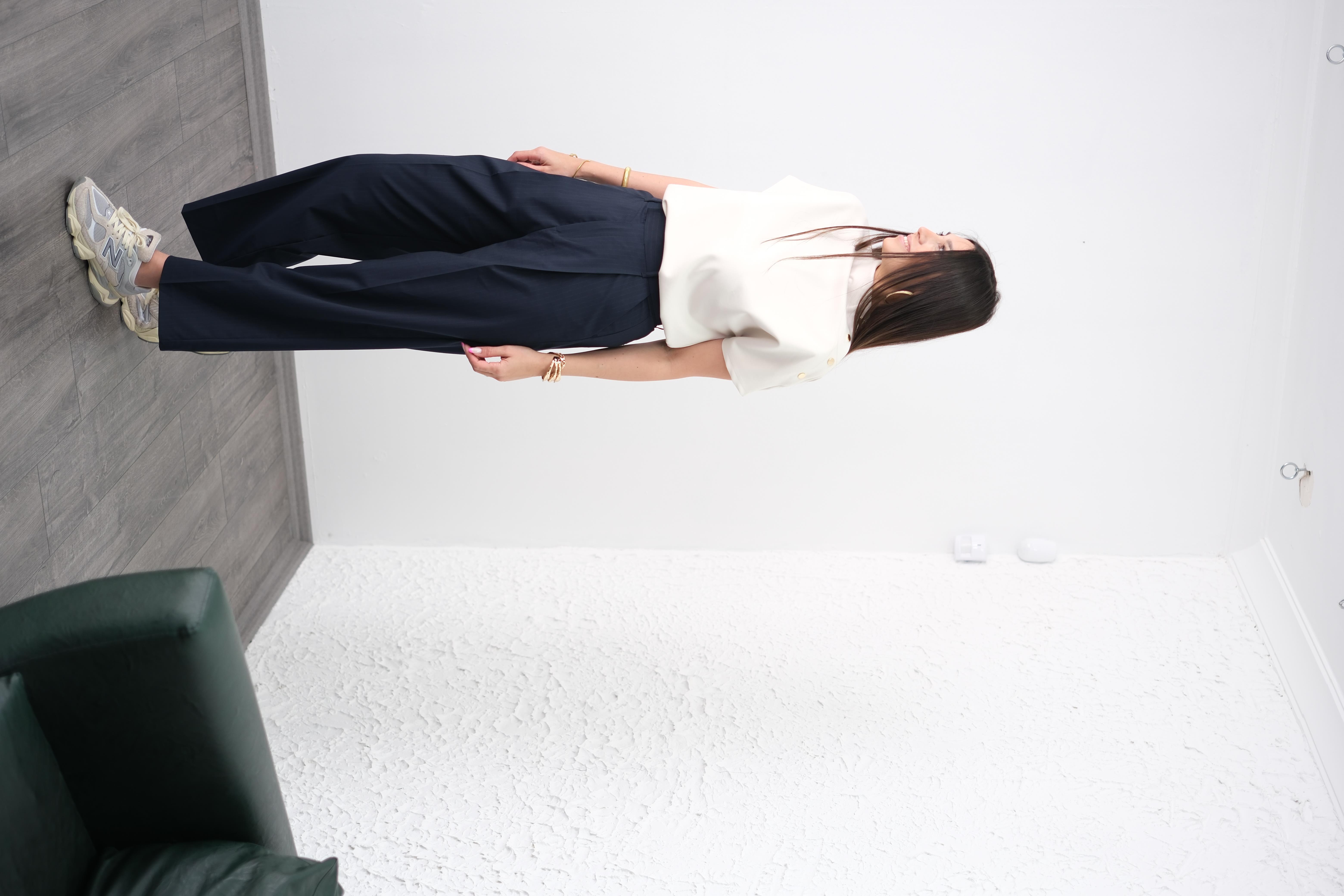 PİLLE LACİVERT PANTOLON