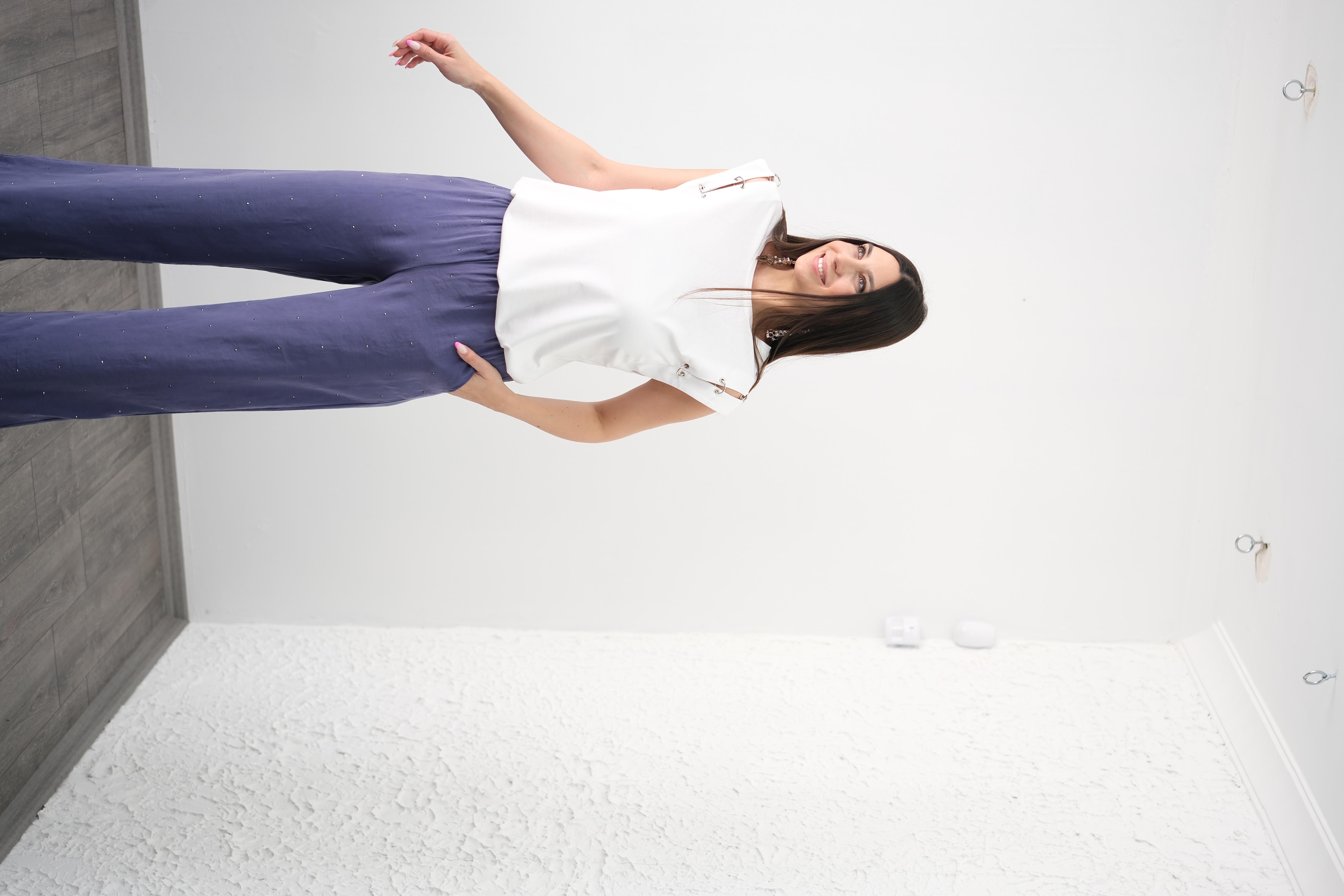 POOL TAŞLI İNDİGO PANTOLON