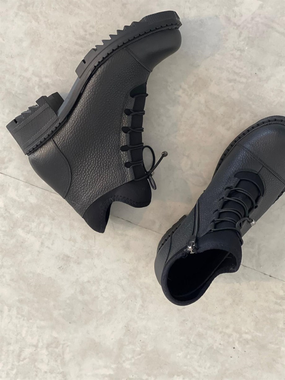 RASTA SİYAH DERİ BOT