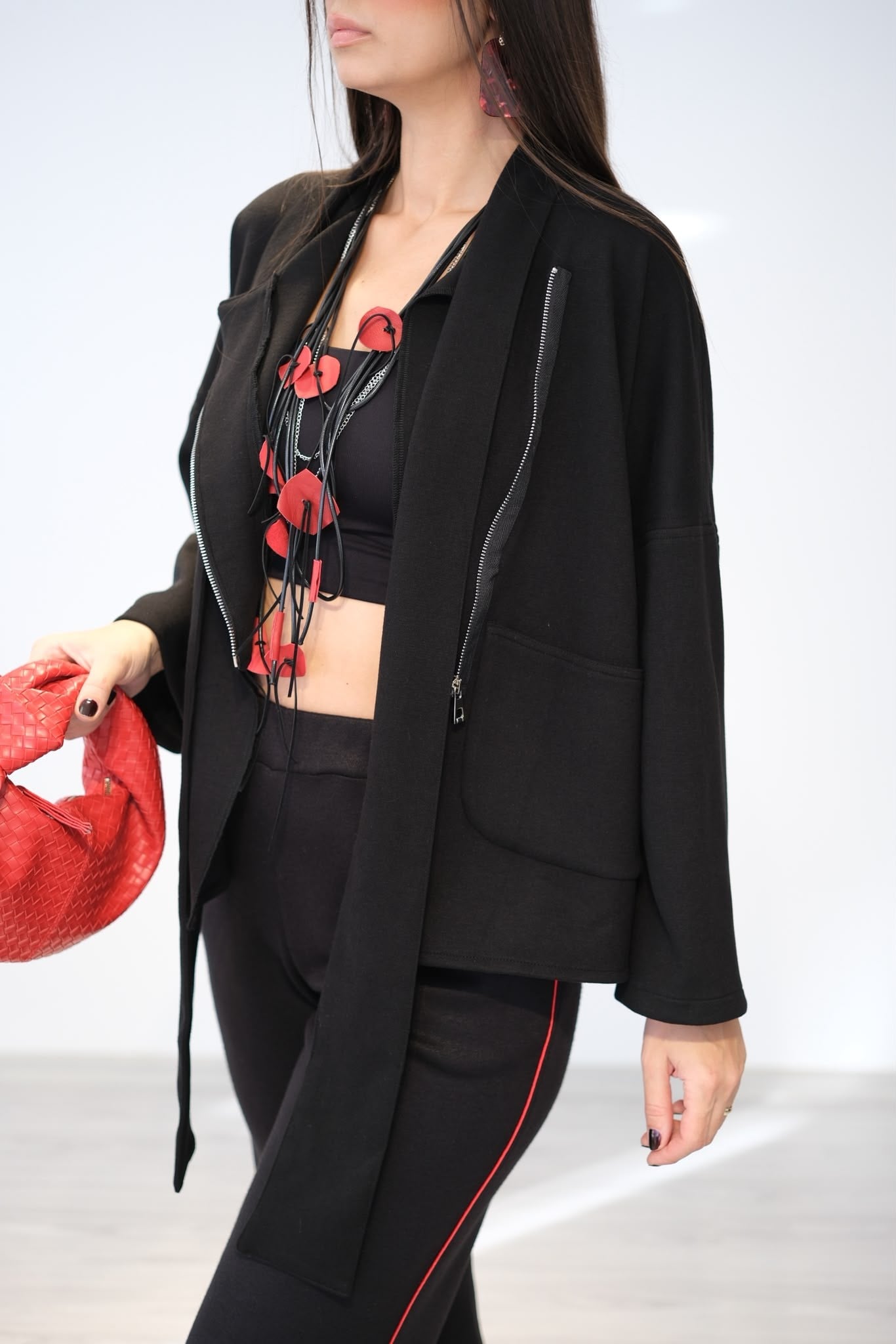 RED FLOW SİYAH TASARIM CEKET