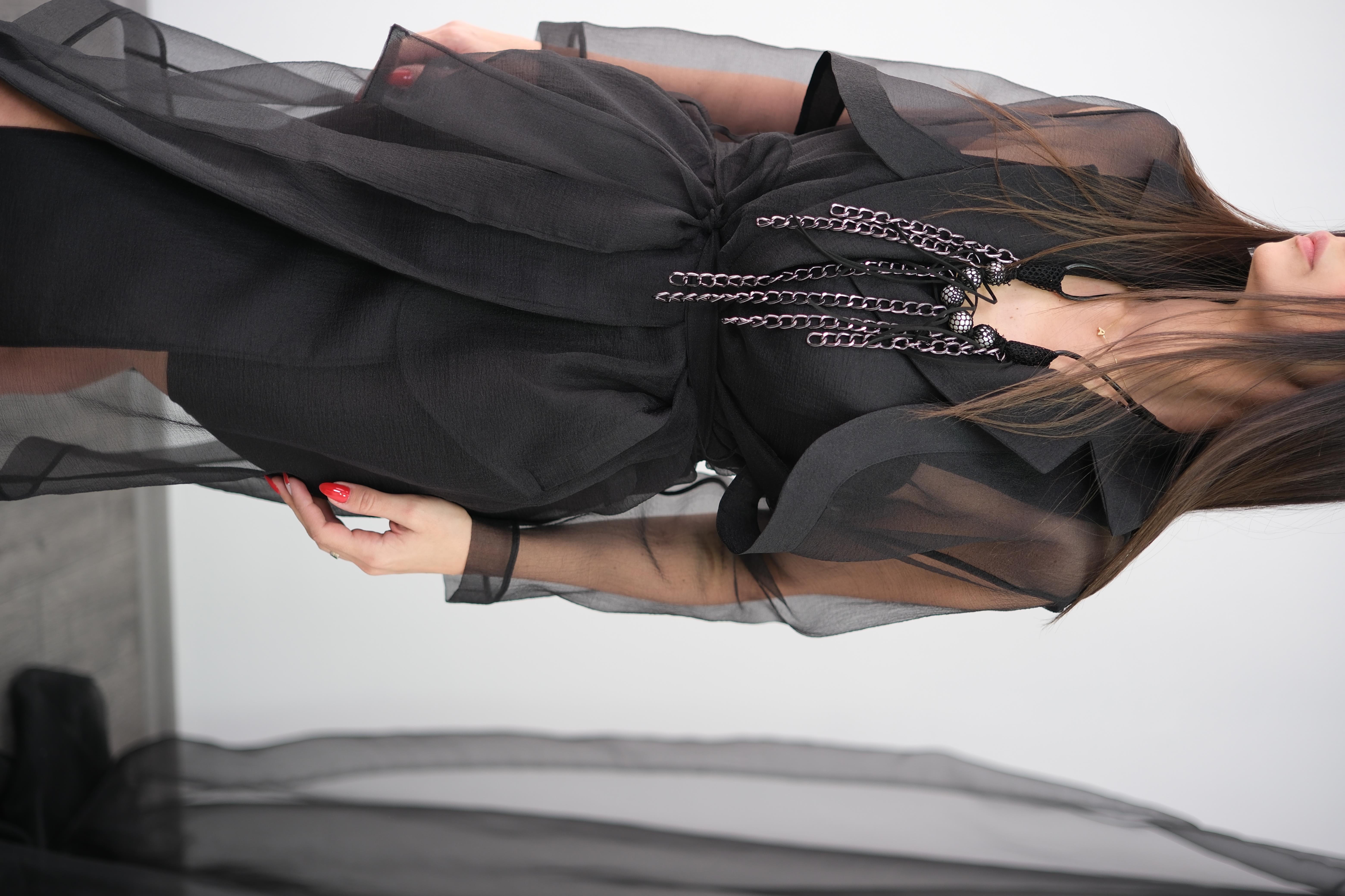 ROLA SİYAH TASARIM CEKET