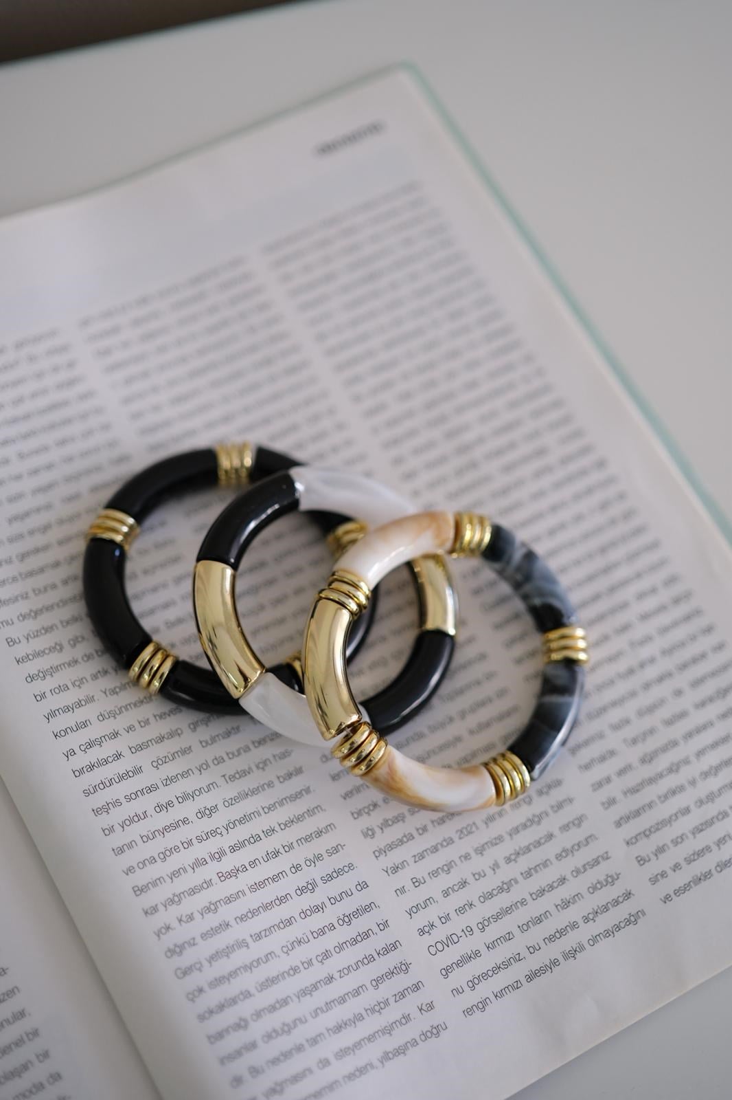 SHİNE BEJ 3 LÜ SET BİLEKLİK