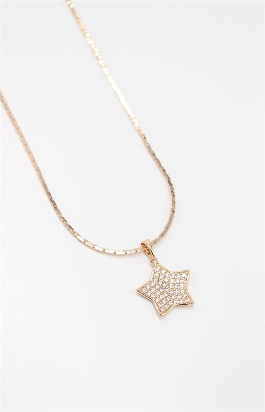 STAR YILDIZ UÇLAMALI KOLYE