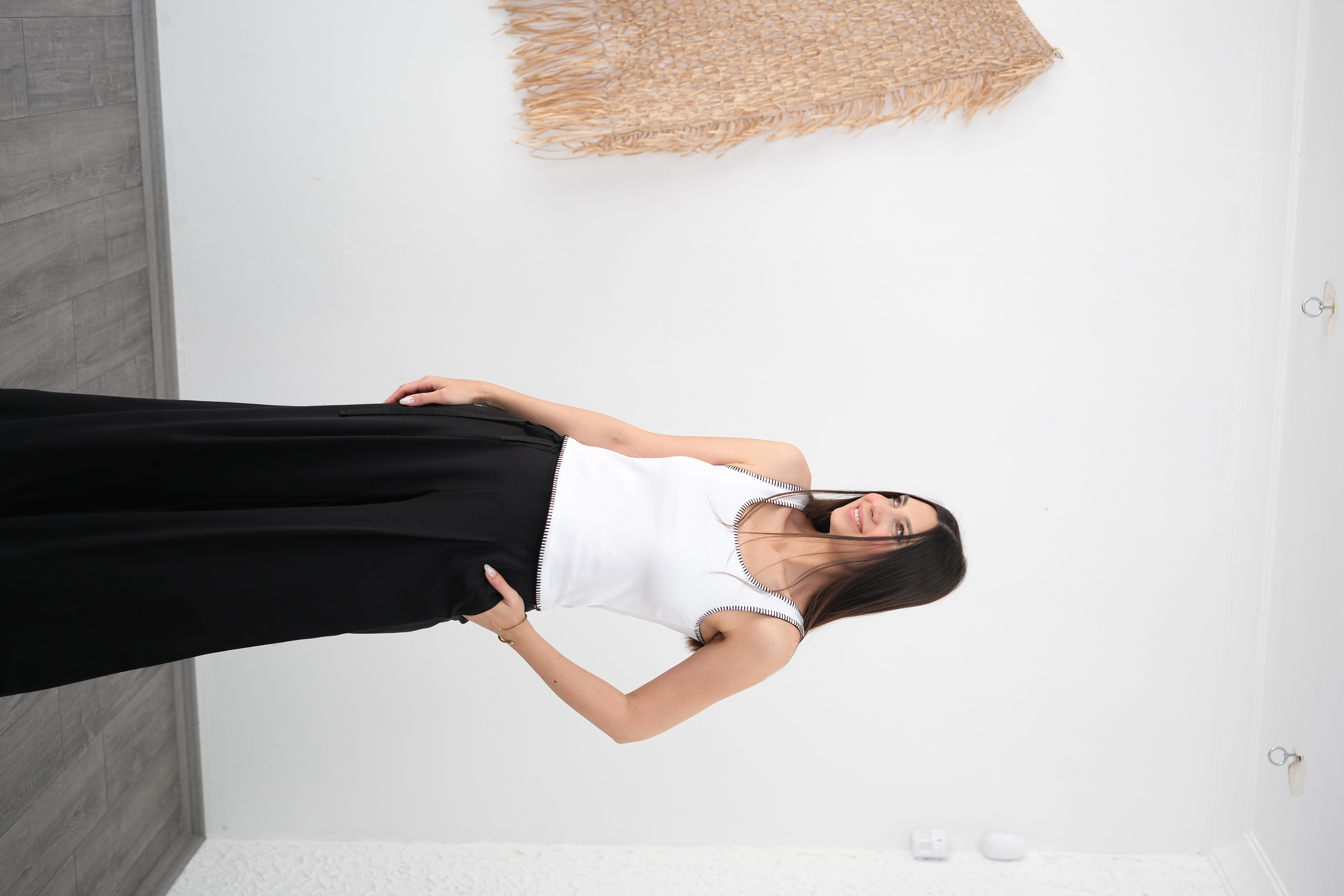 TOSA DİKİŞ DETAYLI BEYAZ ATLET