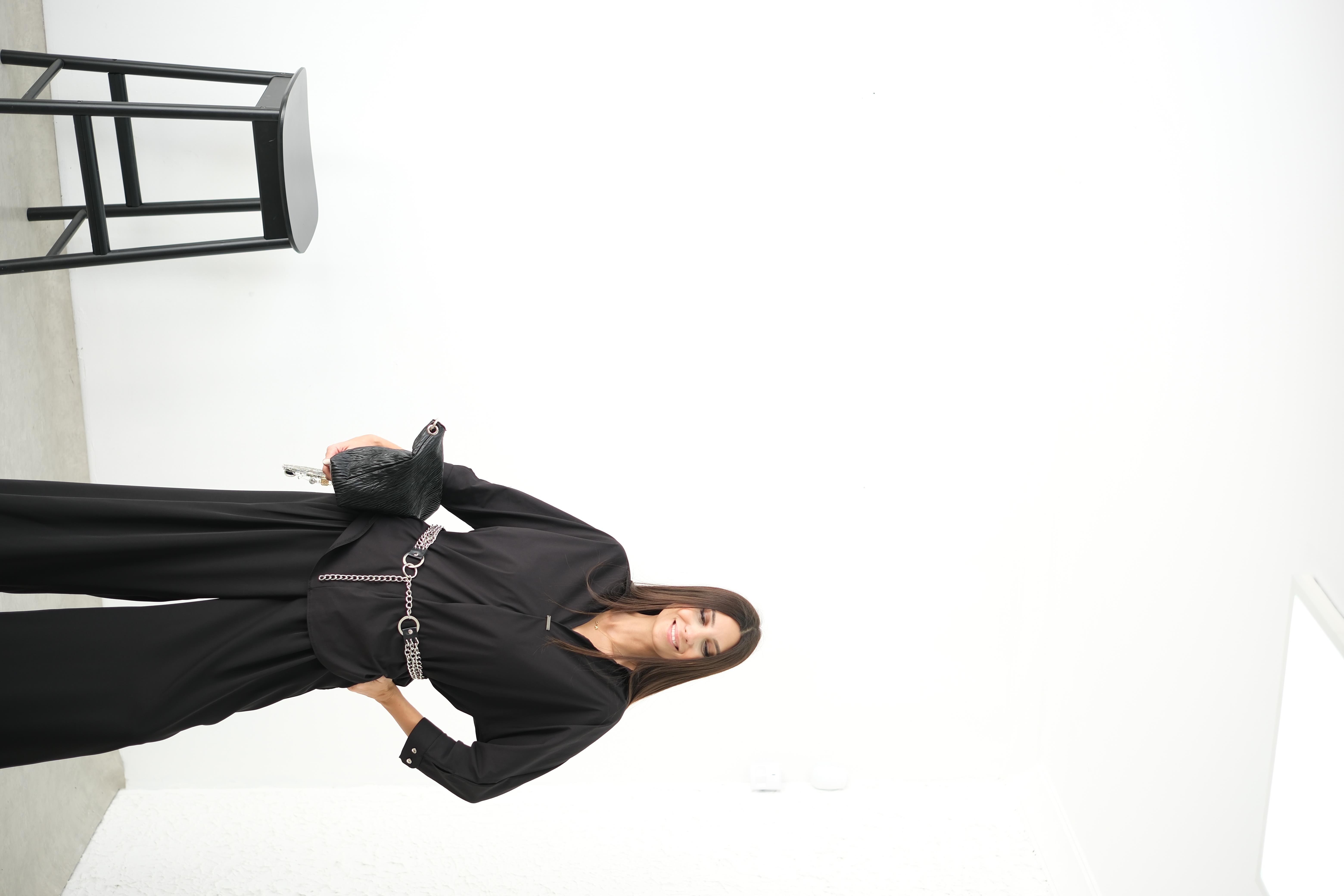 VAİ SİYAH TASARIM GÖMLEK