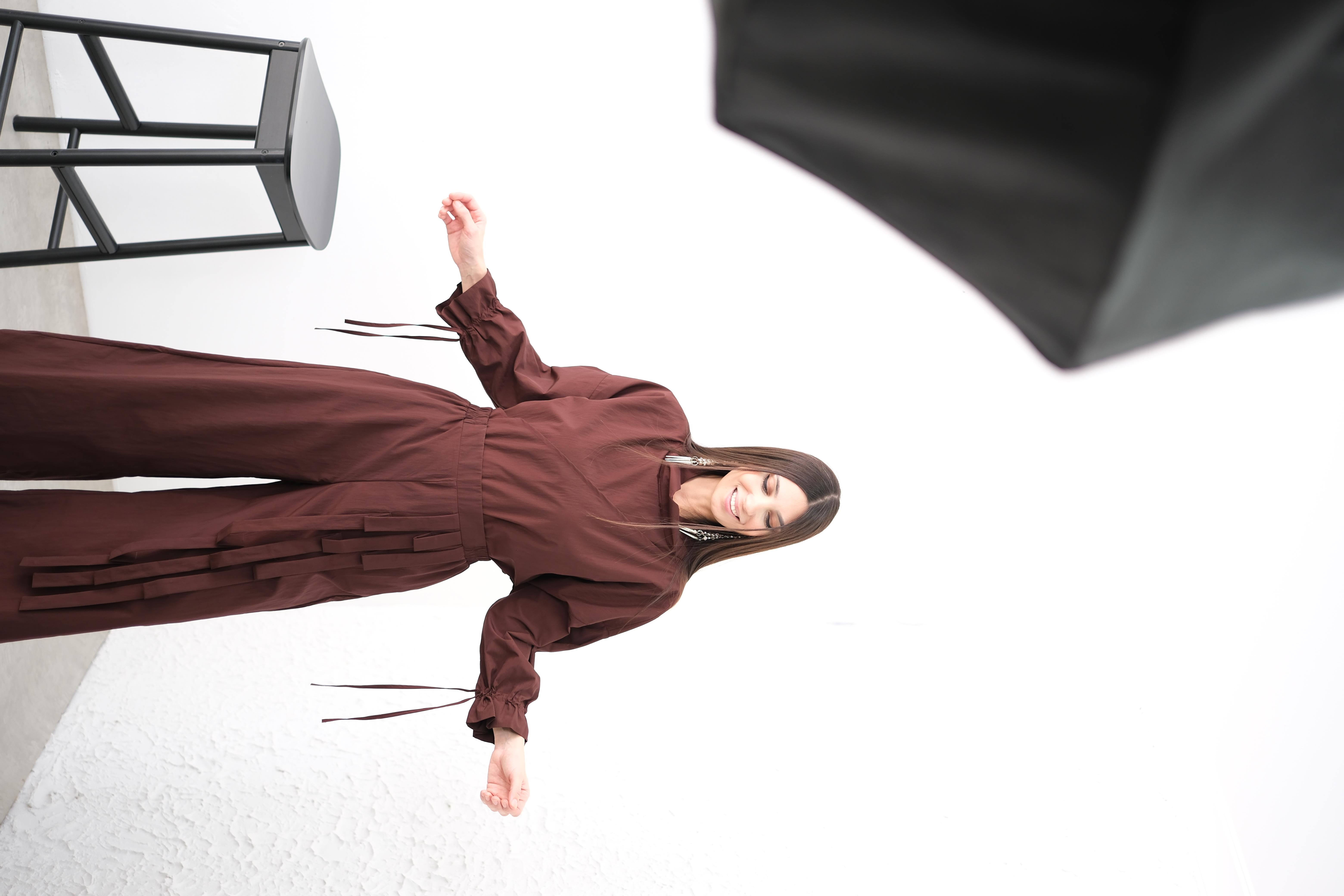 VALENTİ BORDO ŞERİT DETAYLI PANTOLON