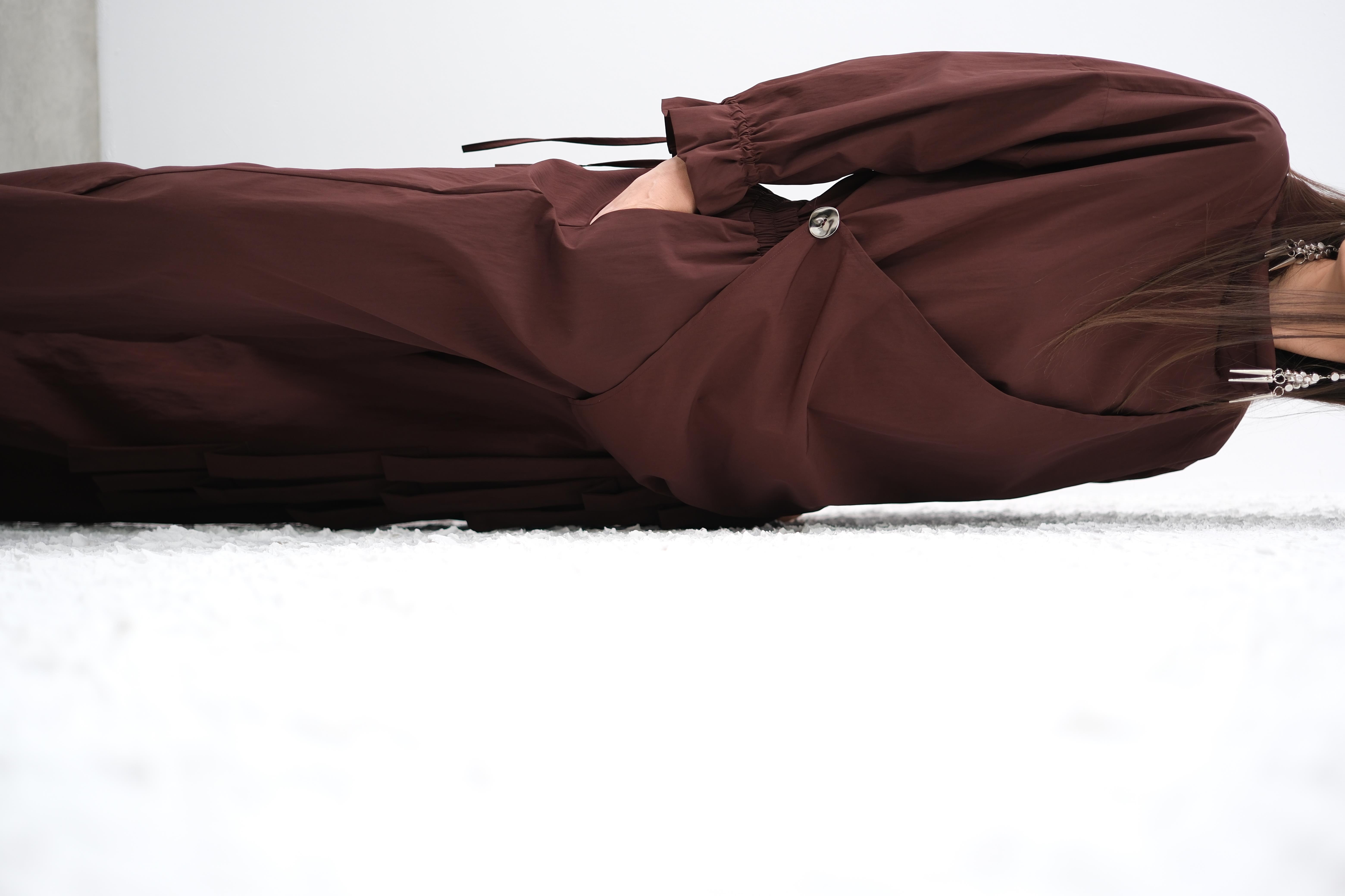 VALENTİ ÖN KRUVAZE BORDO BLUZ