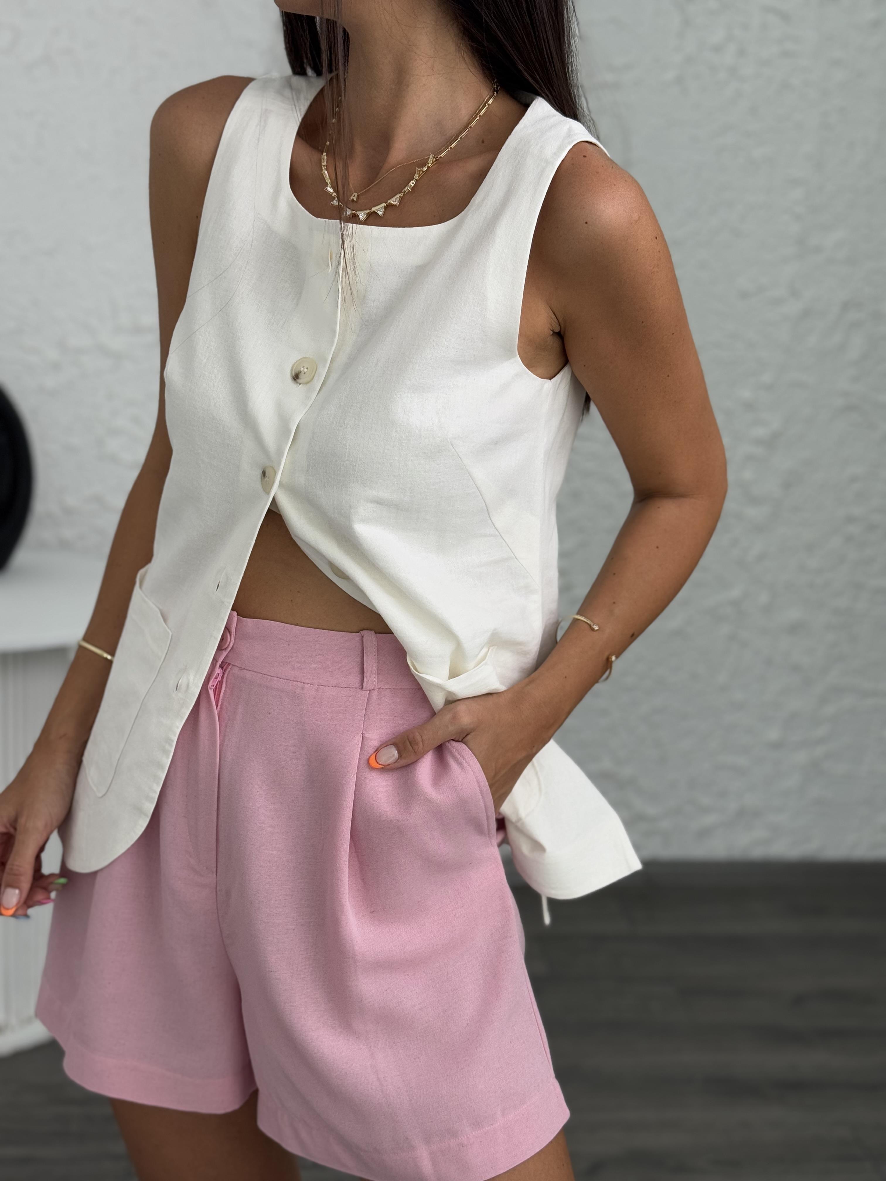 VEHA PEMBE KETEN ŞORT