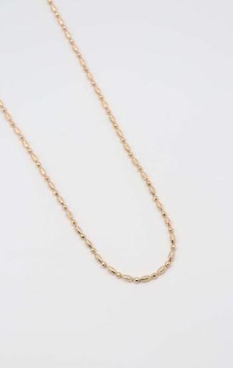 VELA BAKLA ÇELİK KOLYE (70CM)