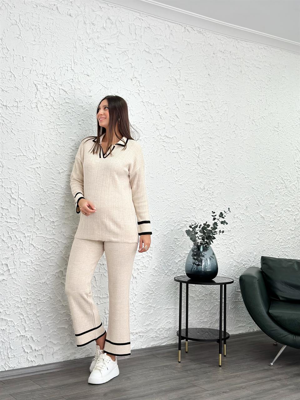 VİANA KREM TRİKO TAKIM