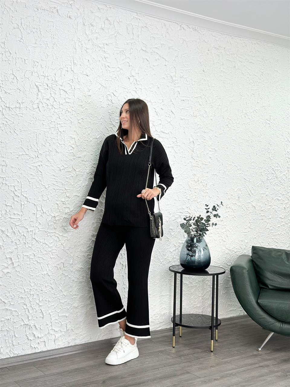 VİANA SİYAH TRİKO TAKIM