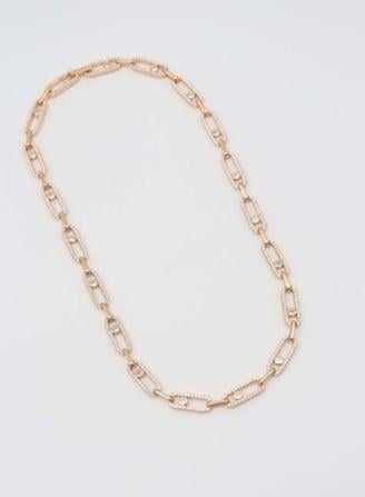 AFİ ATAÇ GOLD ÇELİK KOLYE (40CM)