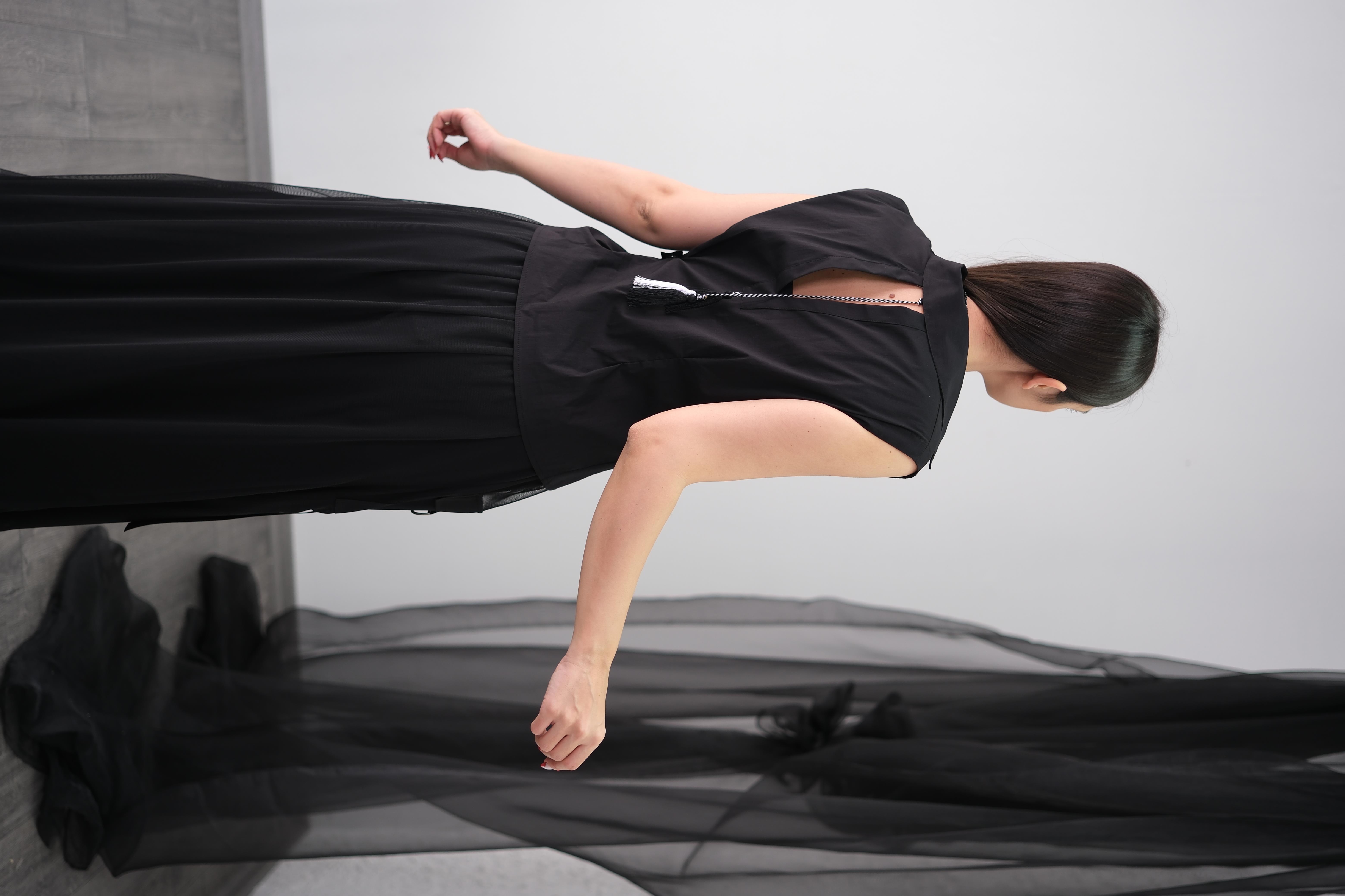 ALE SİYAH TASARIM GÖMLEK