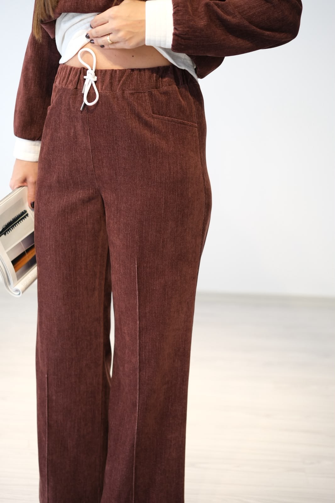 AMBER EDİT BORDO PANTOLON
