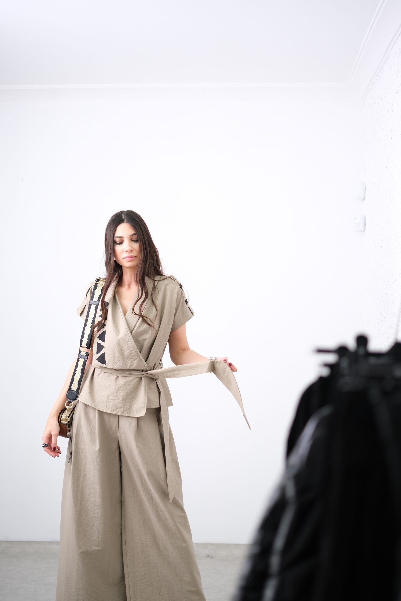 AURA LİNE YAĞ YEŞİLİ TASARIM PANTOLON