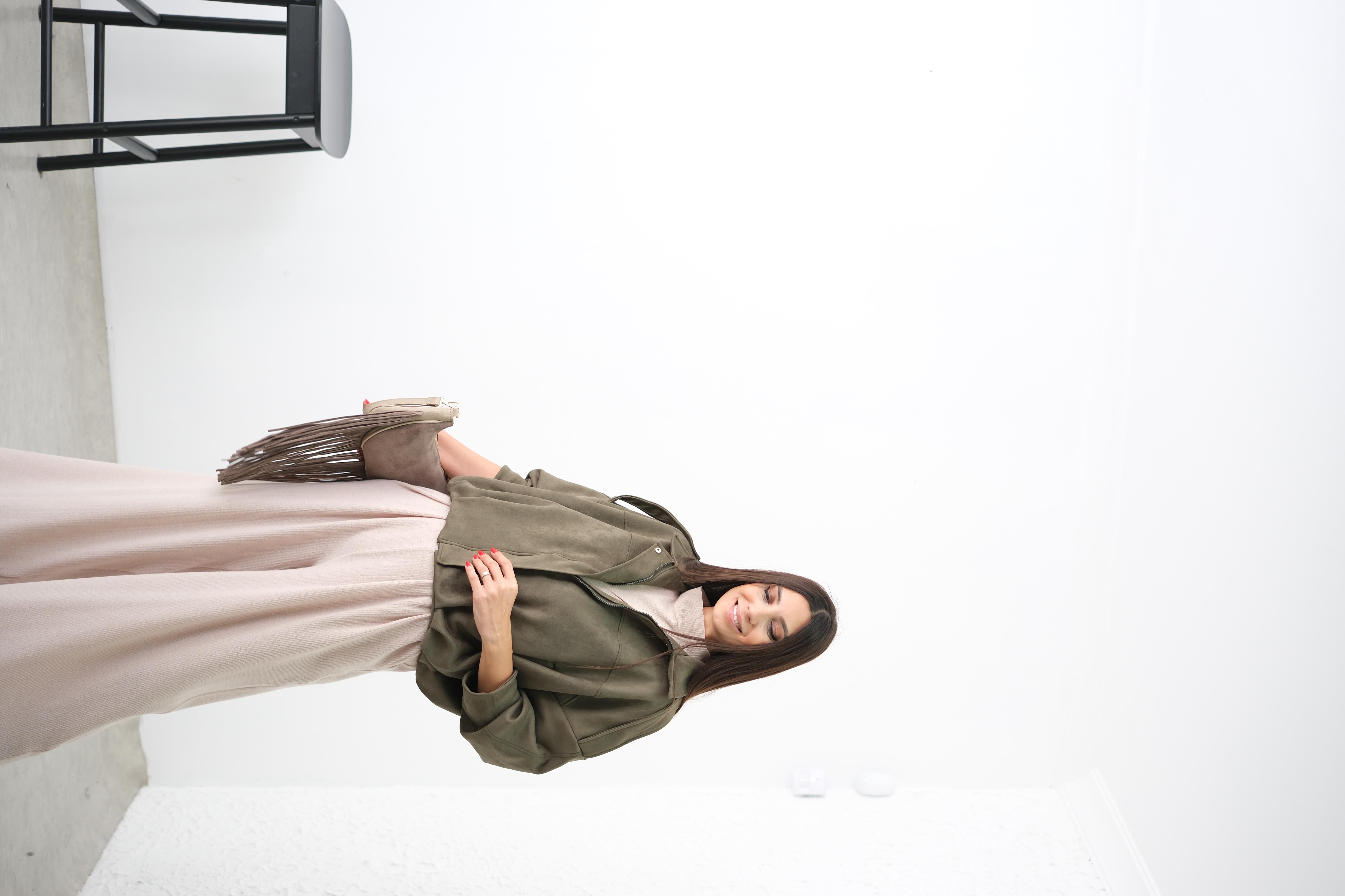 AYA NUBUK HAKİ CEKET