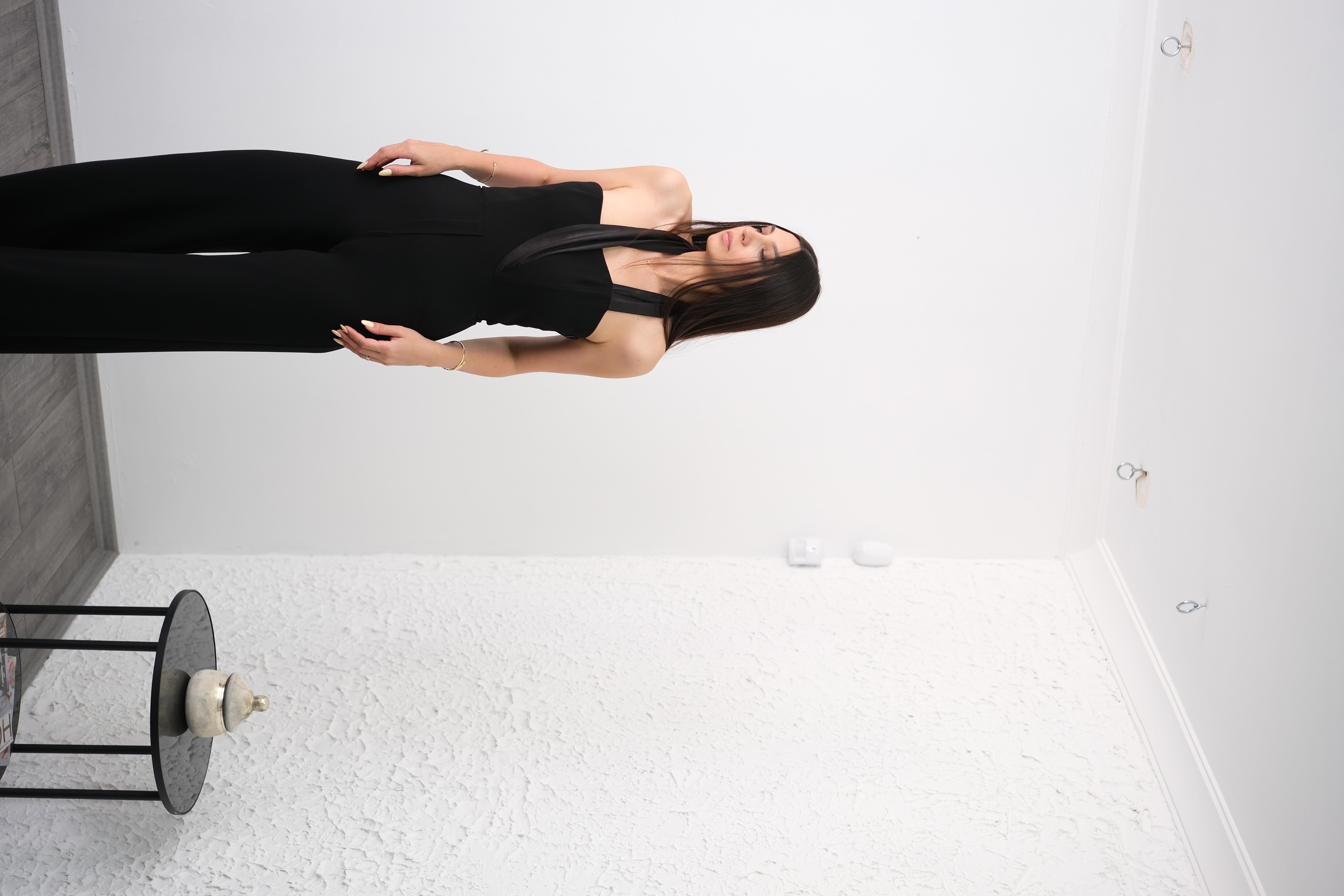 BELLA SİYAH TASARIM TULUM