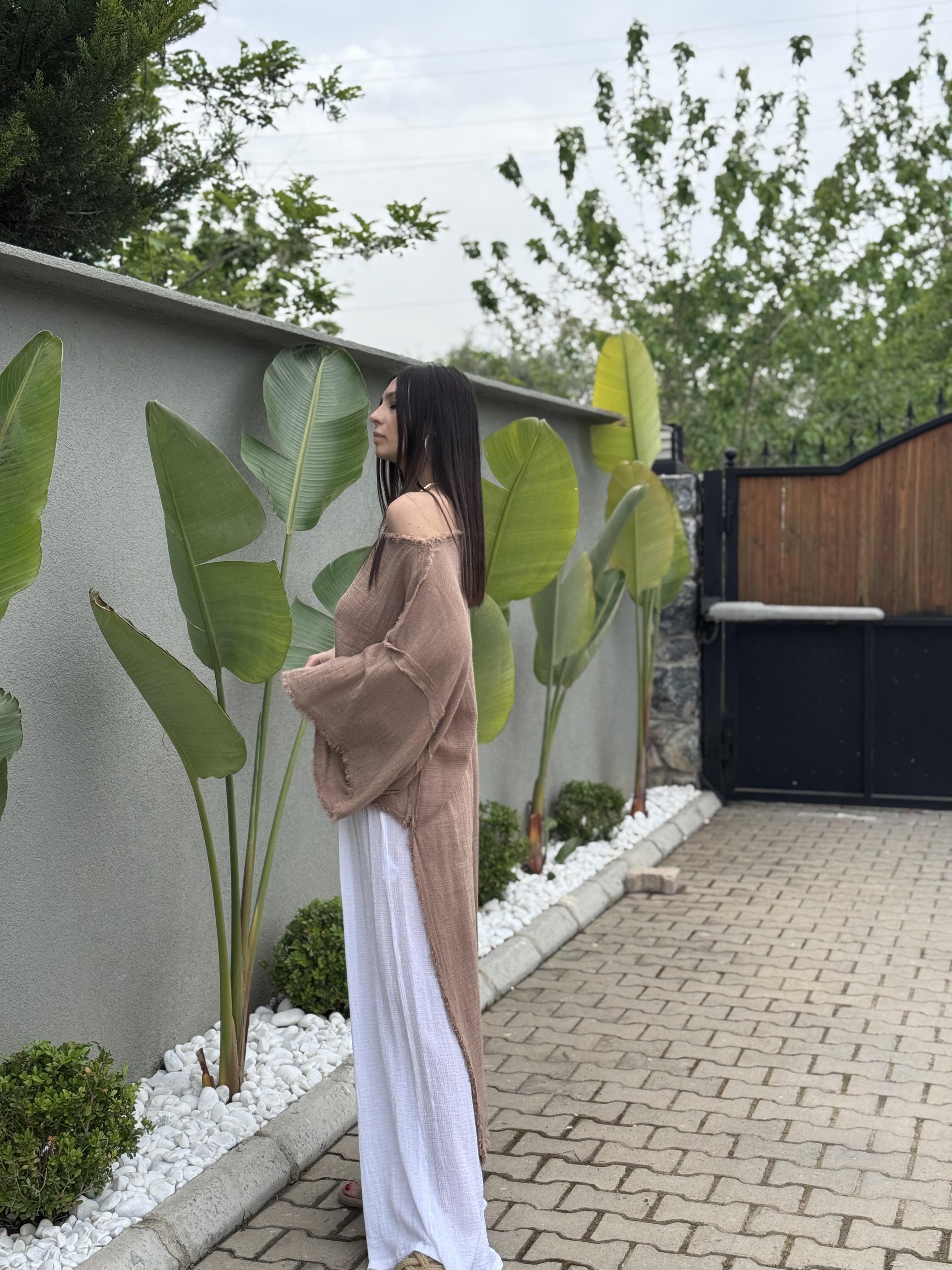 BELLY ASİMETRİK BİSKÜVİ TUNİK