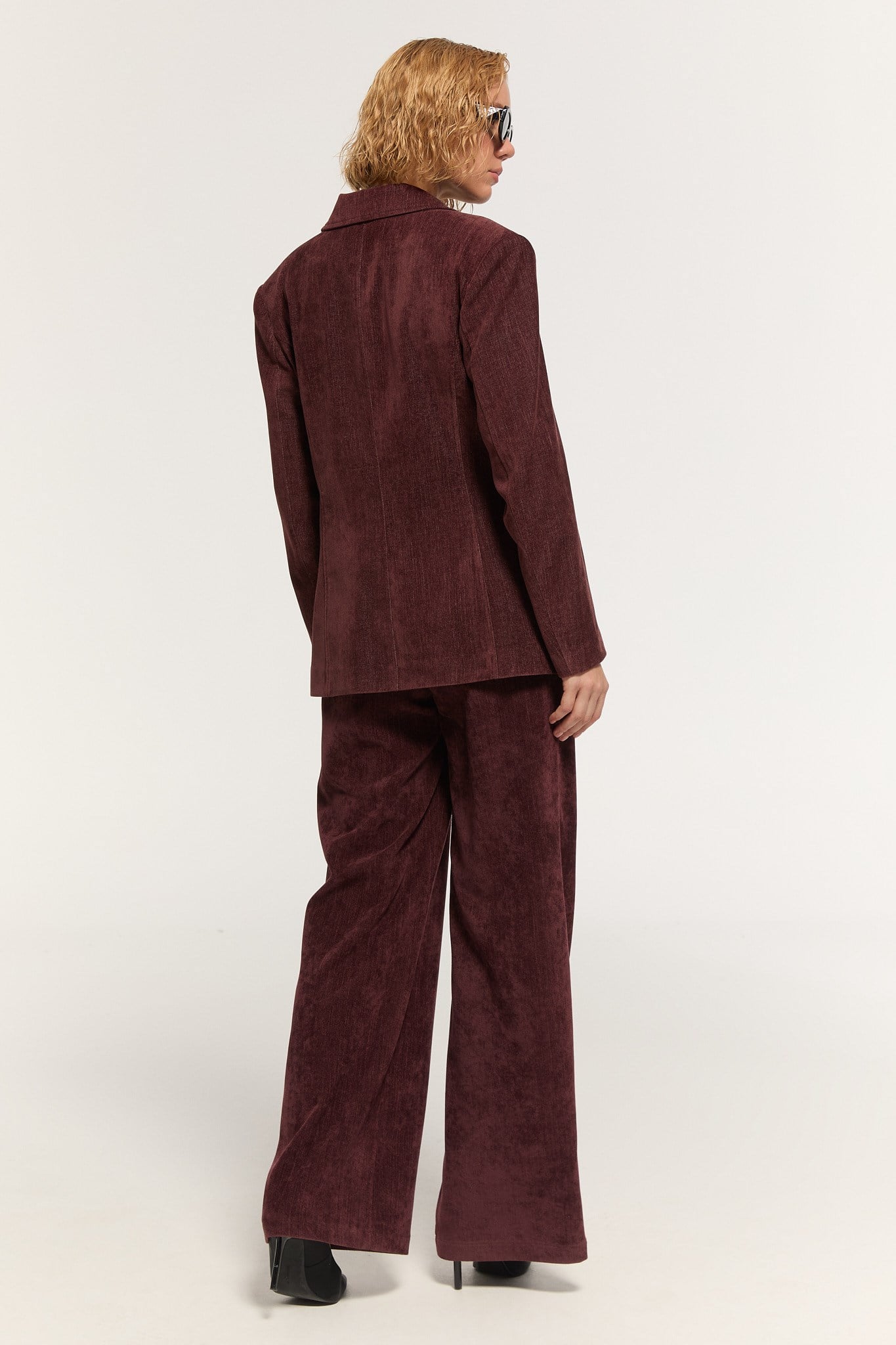 BURN AMBER KADİFE BORDO CEKET