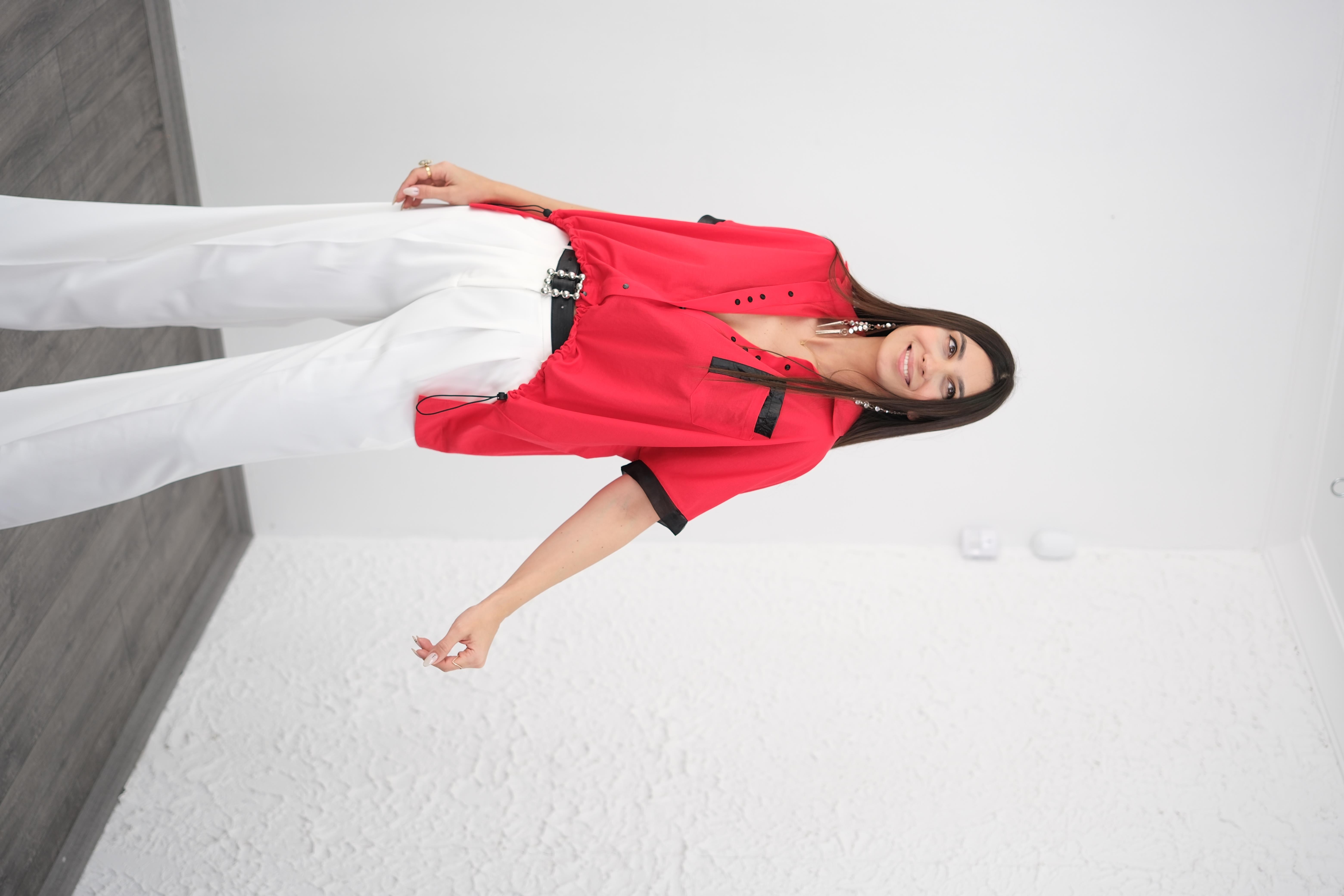 CAME KIRMIZI TASARIM GÖMLEK