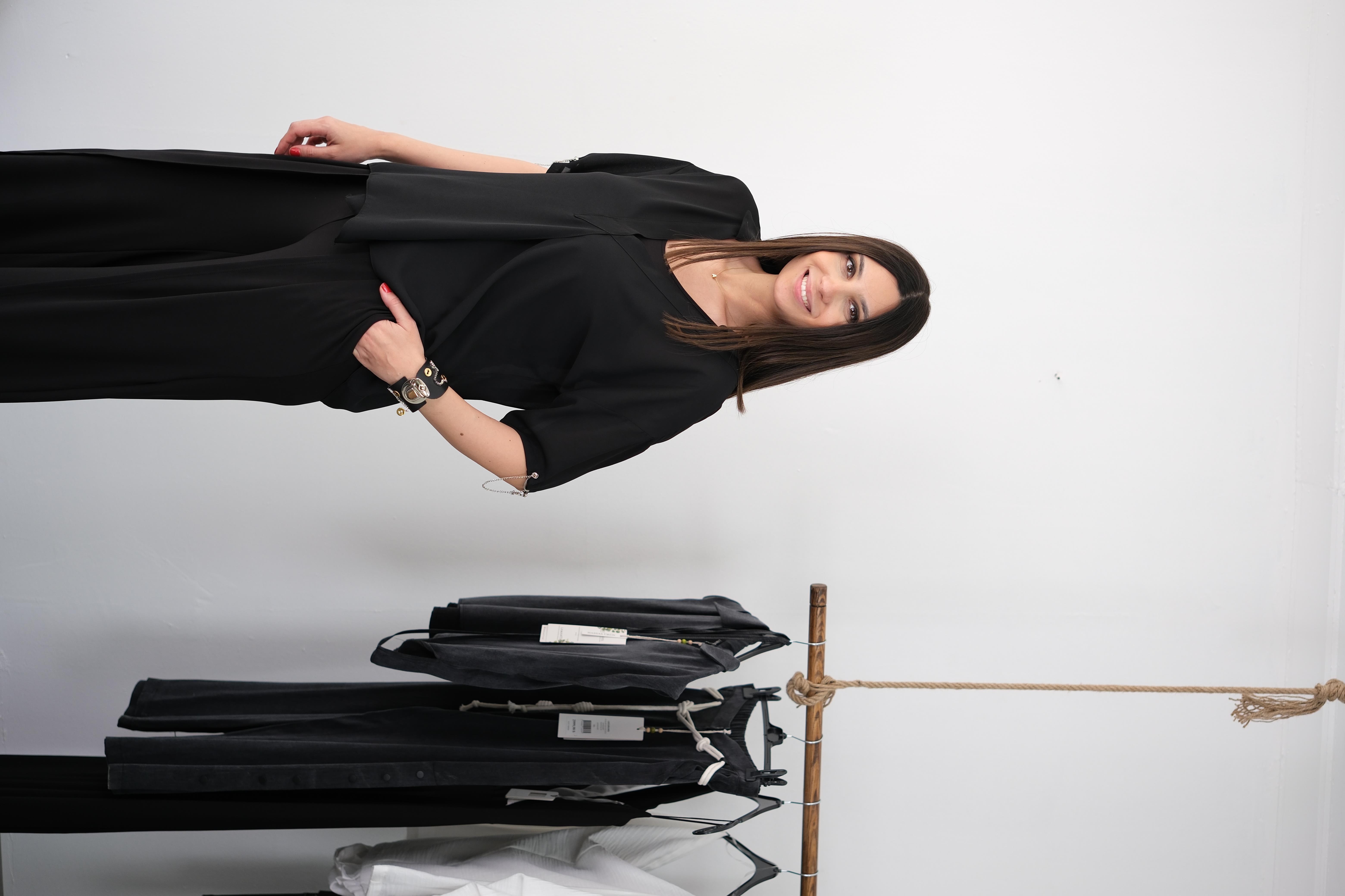 CANNA SİYAH 2Lİ TASARIM TÜL BLUZ