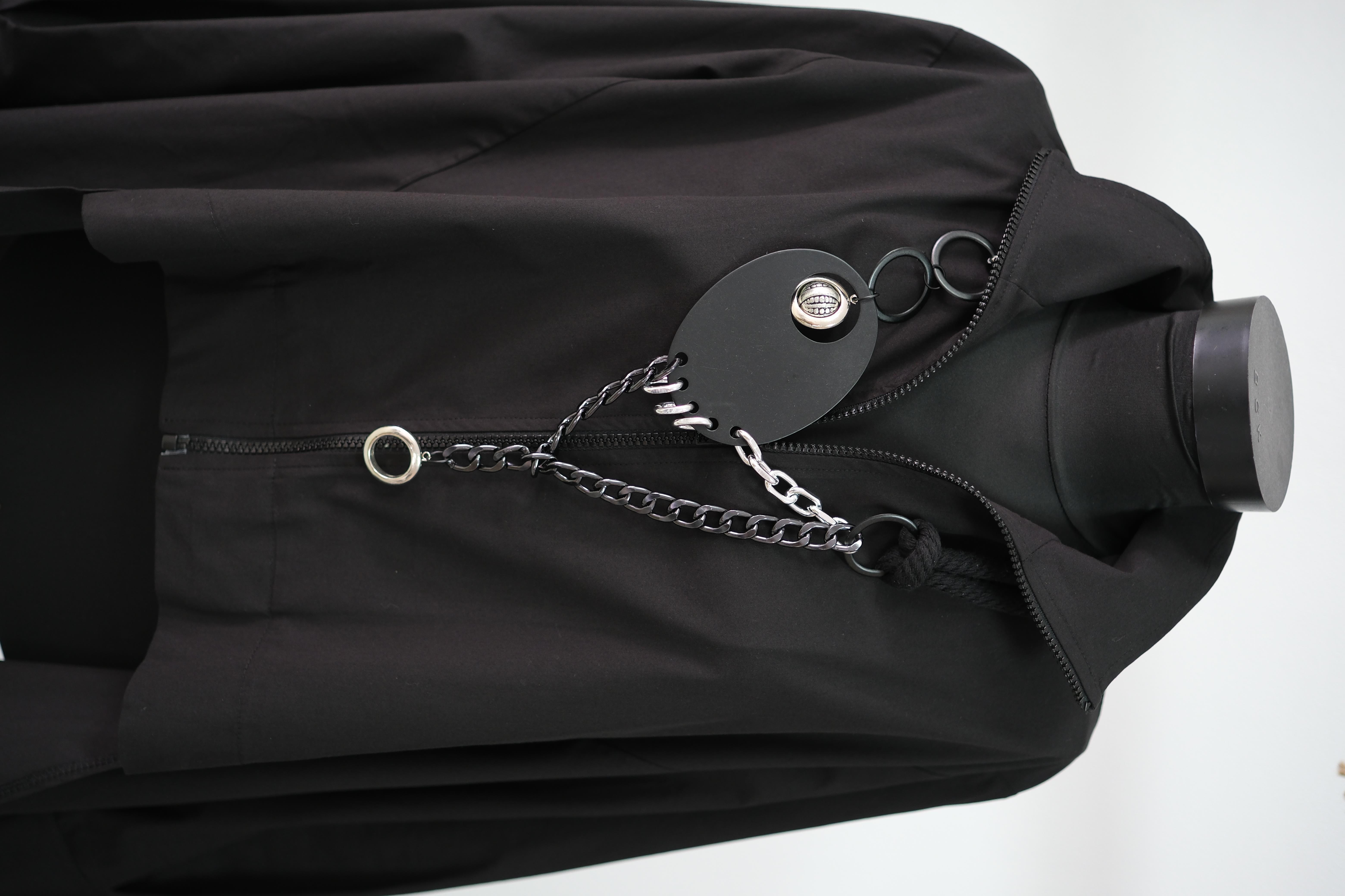 CEA SİYAH PLAKA DETAYLI KOLYE