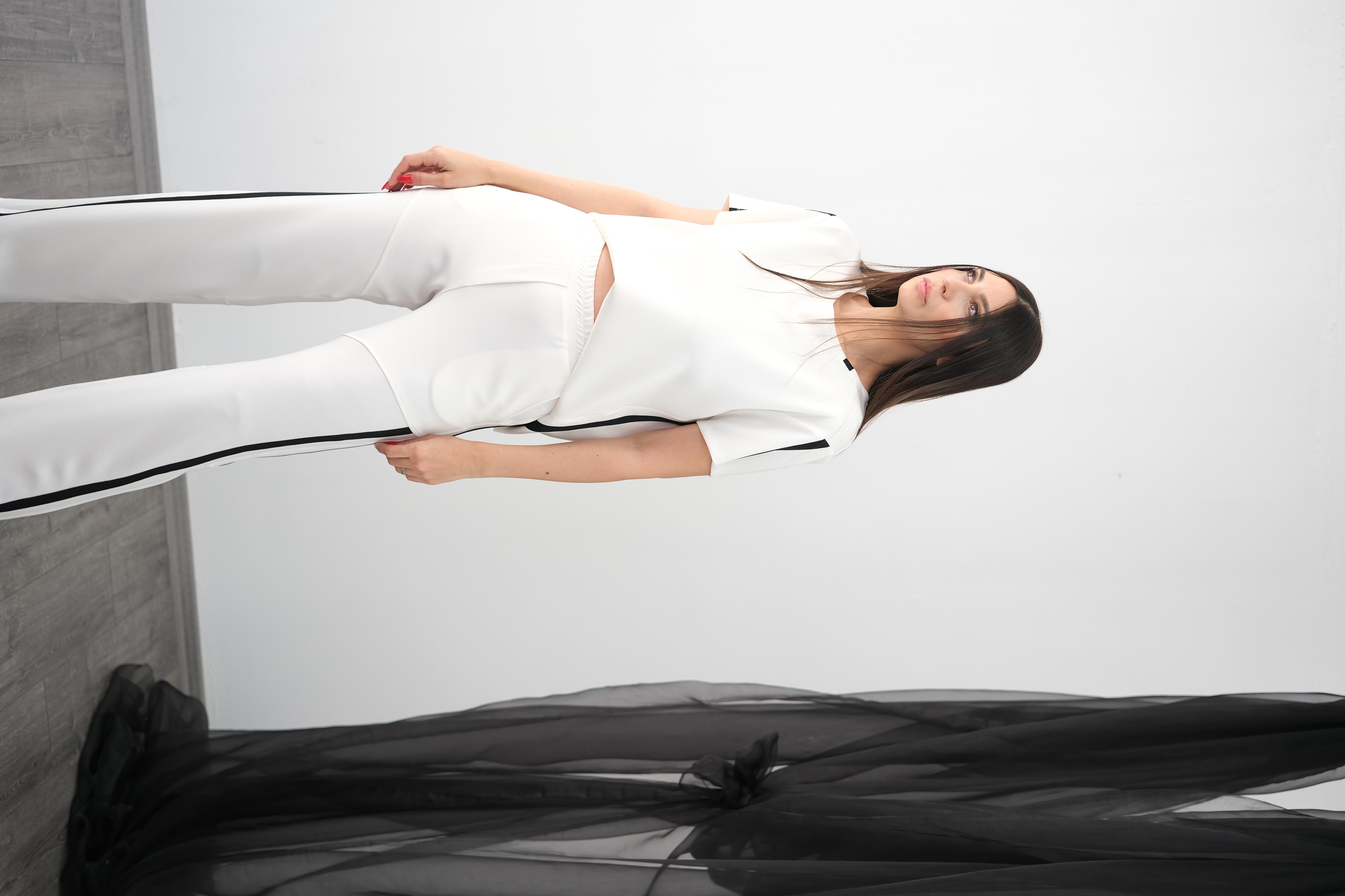 CHARLES MODAL BEYAZ PANTOLON