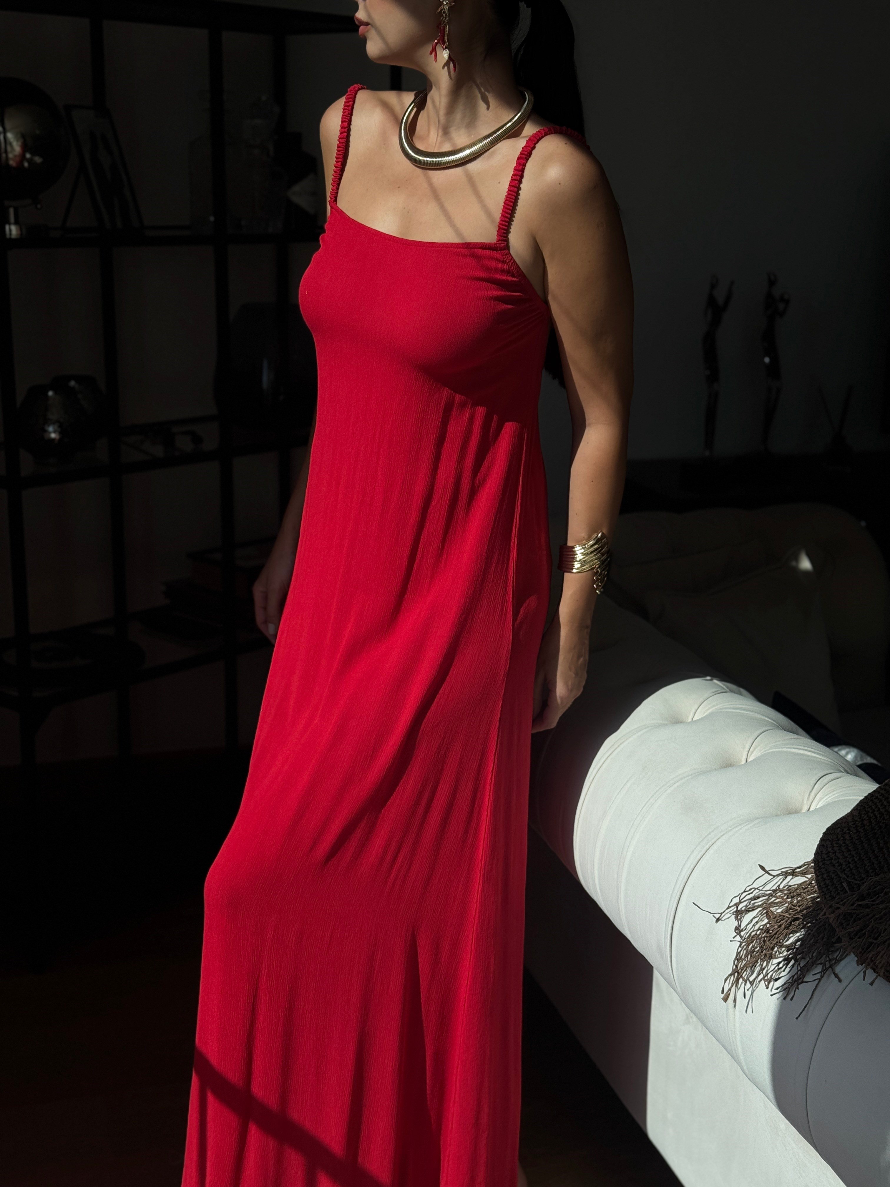 CHLOE VİŞNE ELBİSE