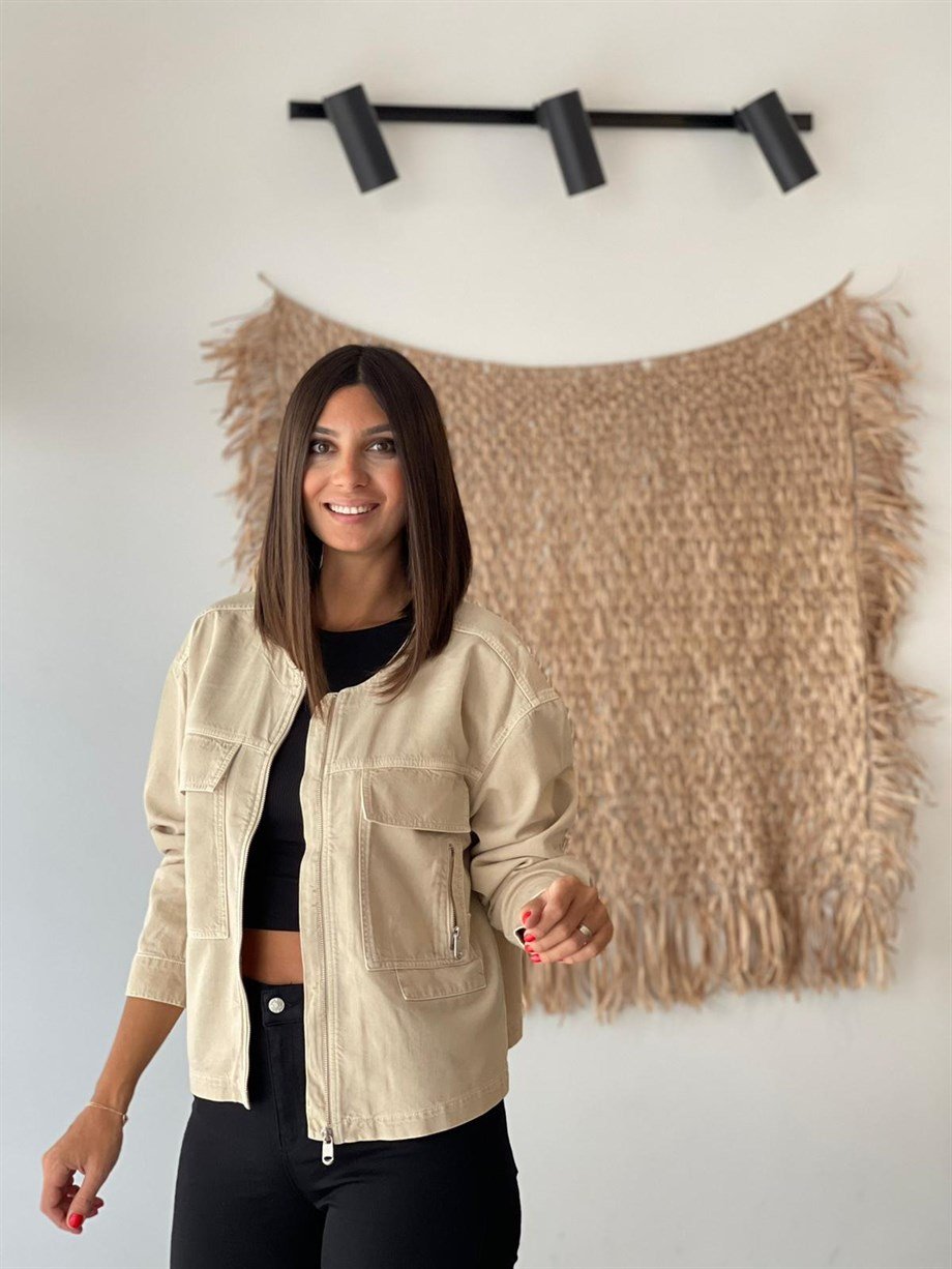 CHRIS KEMİK GABARDİN CEKET