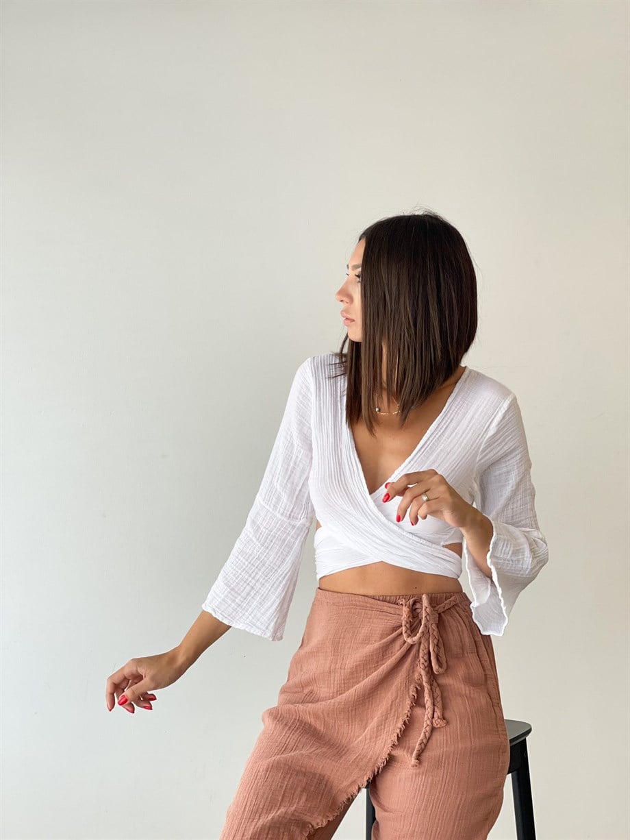 COACHELLA BEYAZ BLUZ