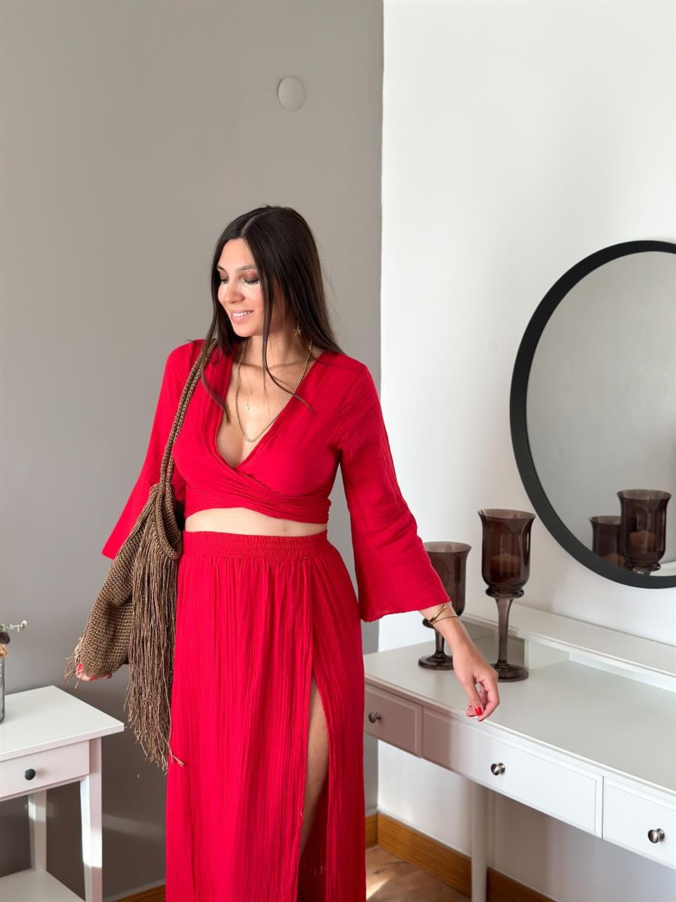 COACHELLA VİŞNE BLUZ