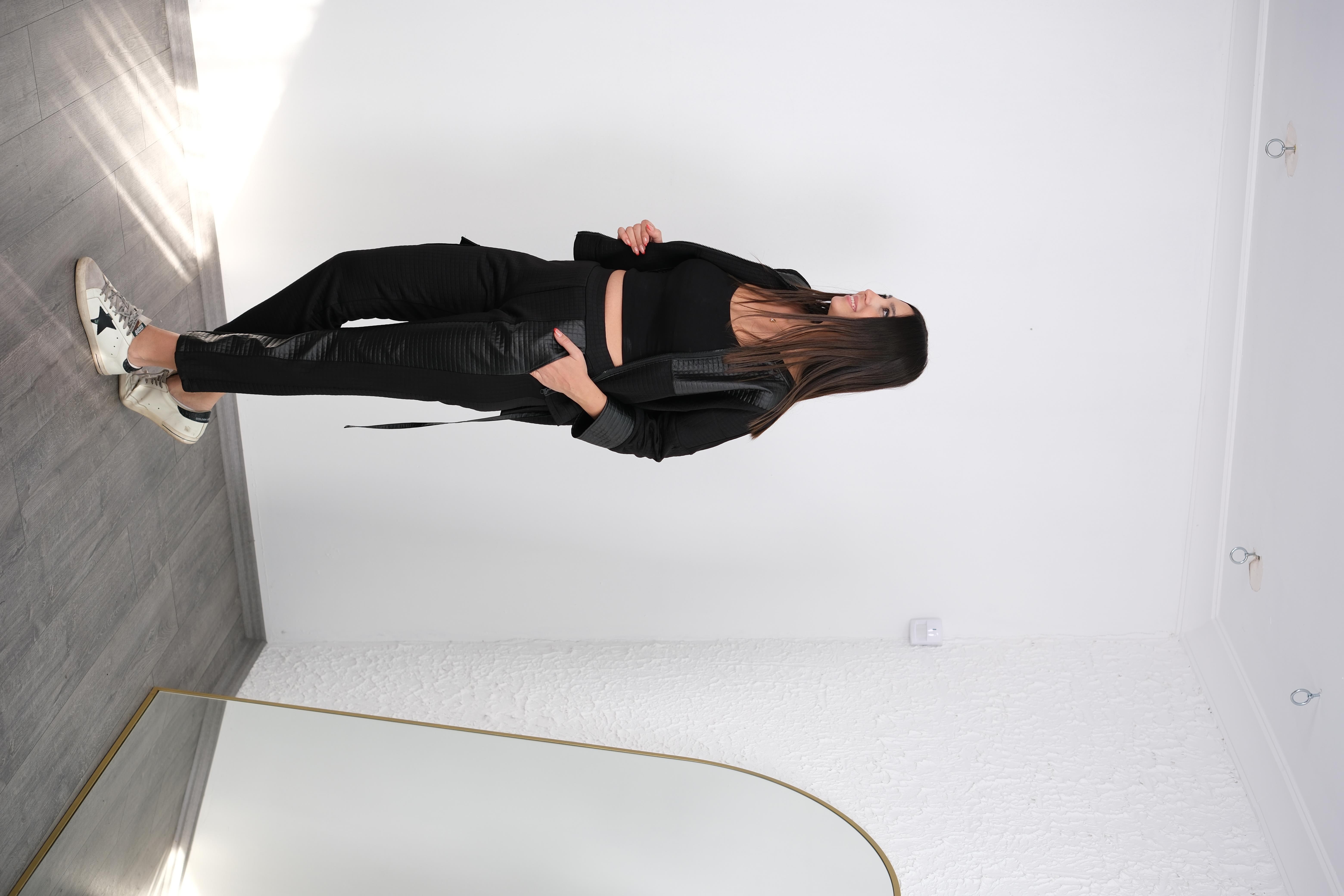 DAMY SİYAH TASARIM PANTOLON