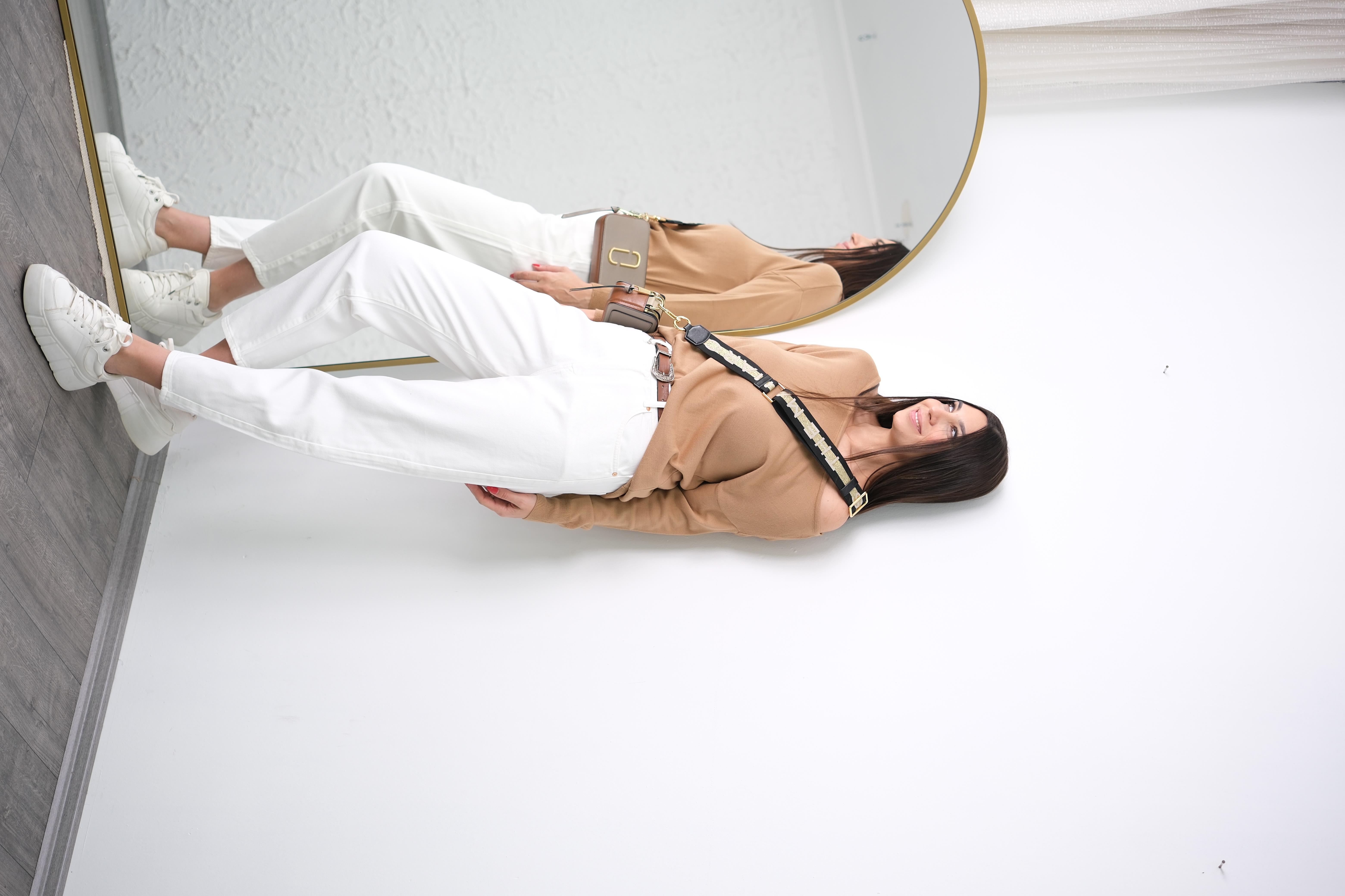 DELLA KAHVE KAYIK YAKA BLUZ