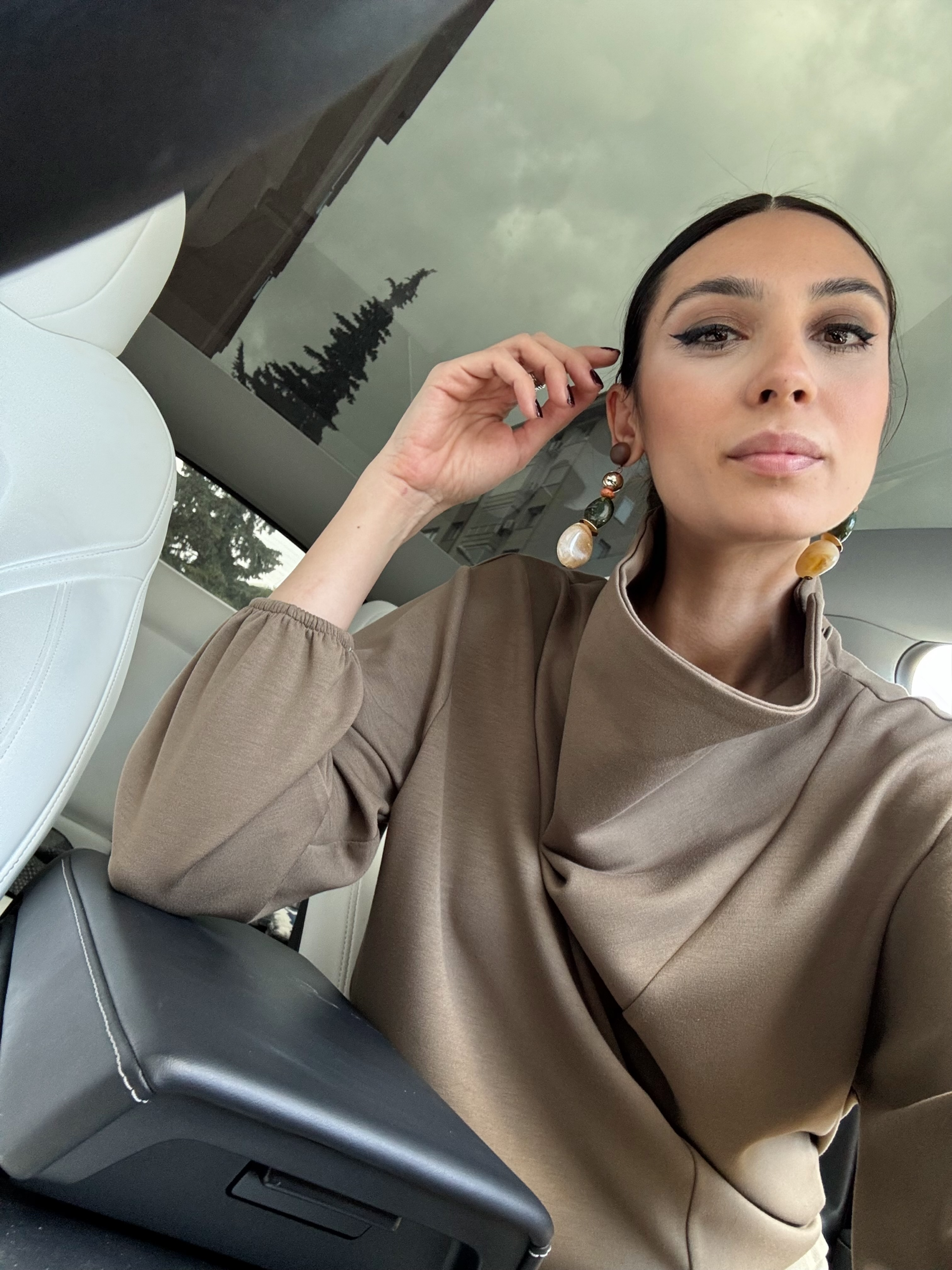 DOLCE YAĞ YEŞİLİ MODAL BLUZ