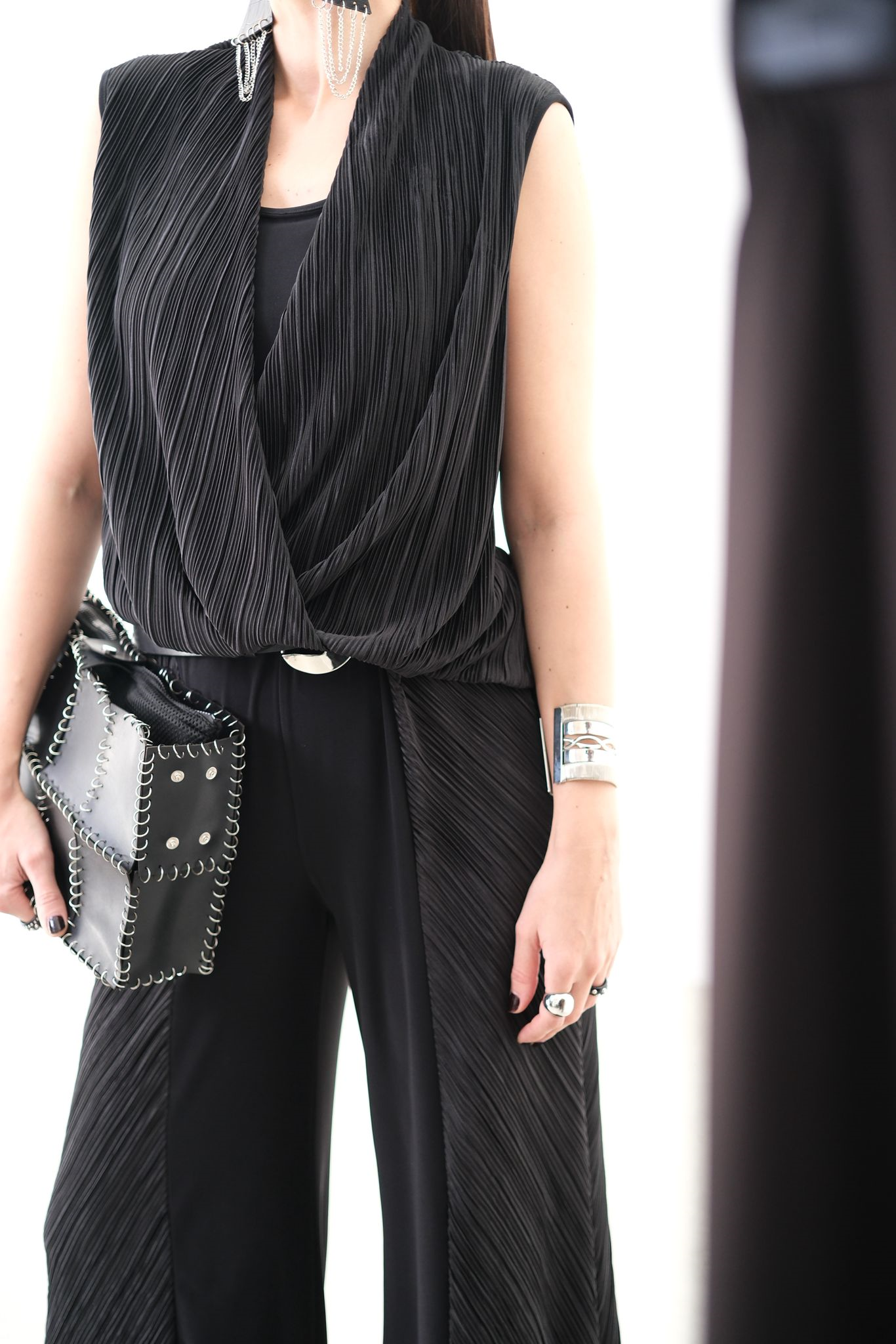 DREAMY SİYAH PİLE BLUZ