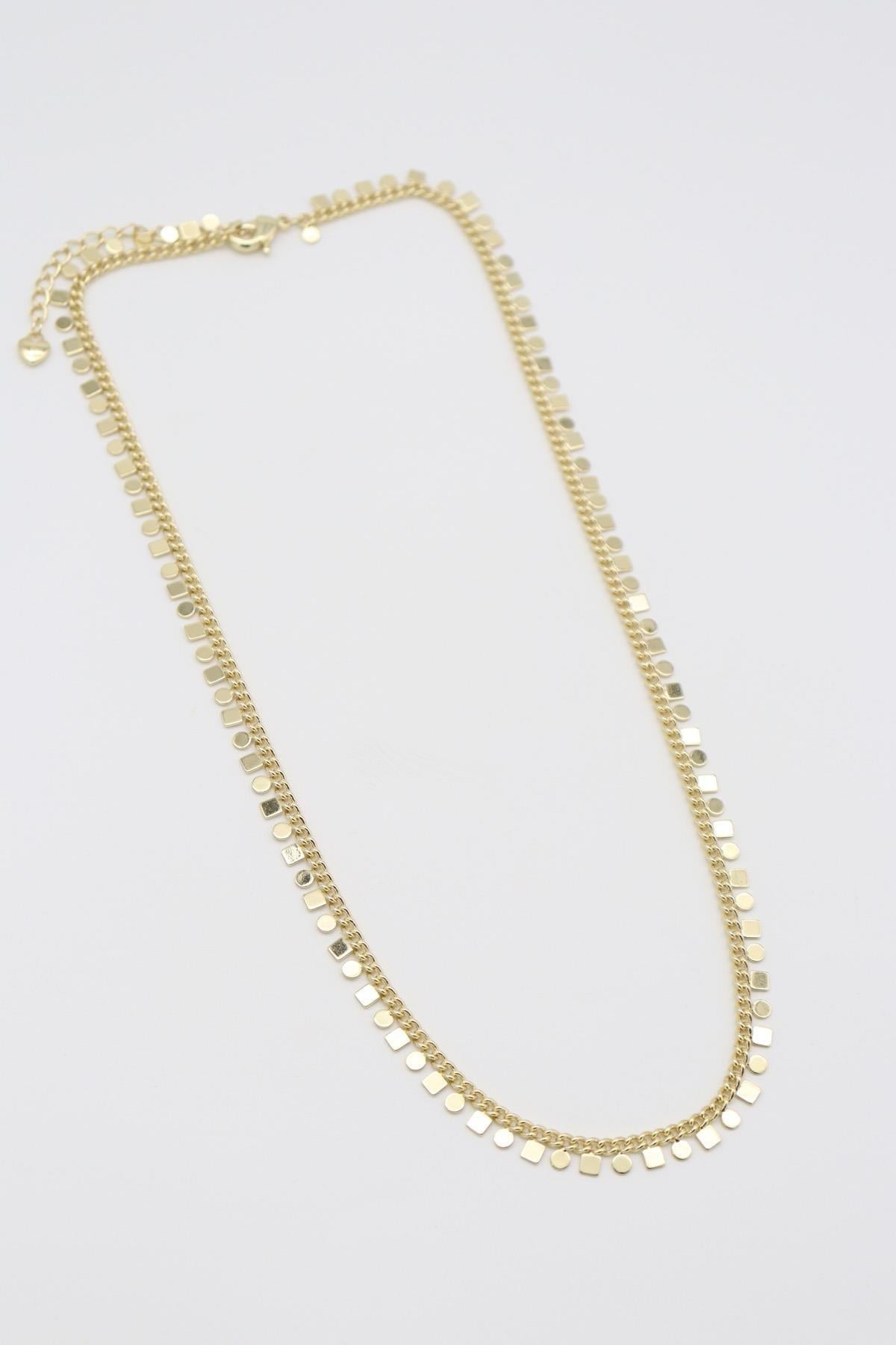 EİRA SIRA PUL GOLD KOLYE